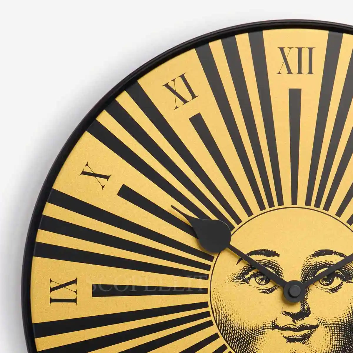 포르나세티 Fornasetti Wall Clock Sole Raggiante Gold WRCLO010 2/3