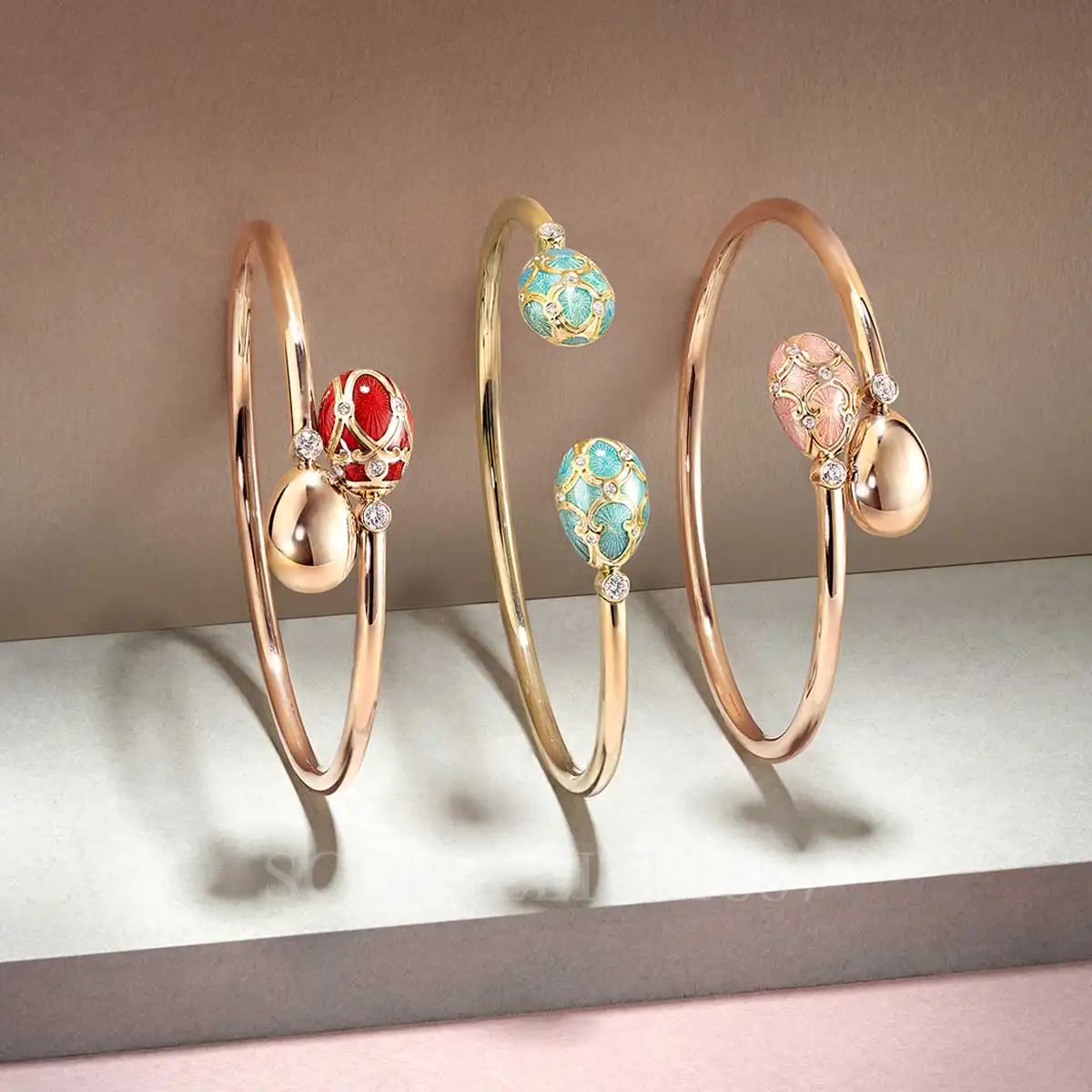 파베르제 Fabergé Heritage Turquoise Enamel Open Bracelet 1057BT1895 3/4