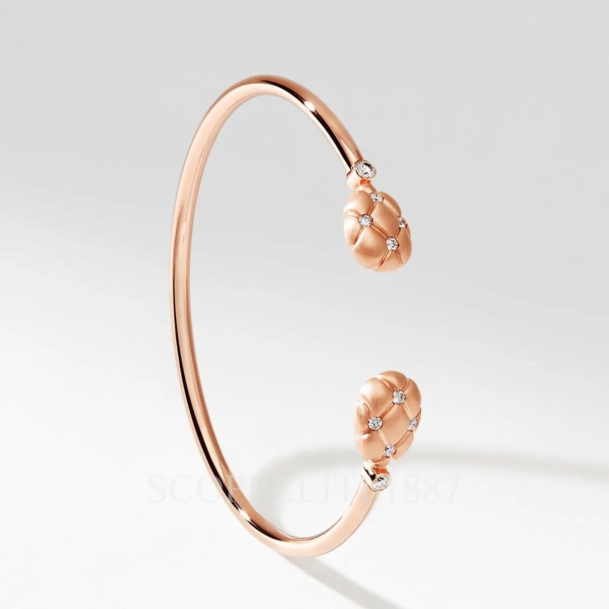 파베르제 Fabergé Treillage Rose Gold Quilted Open Bracelet 1070BT2019 2/3