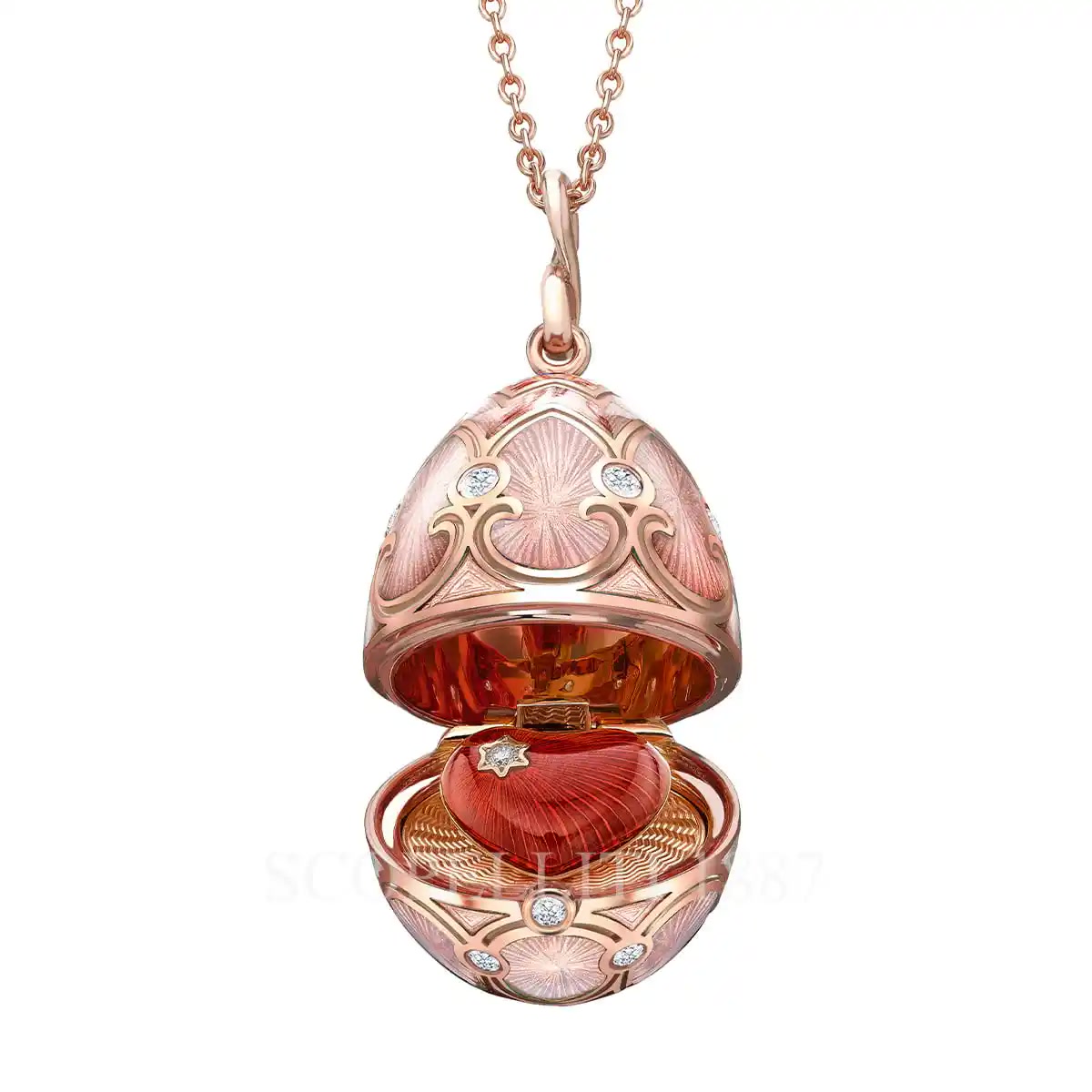 파베르제 Fabergé Heritage Heart Surprise Egg Pendant Rose Gold 1151FP2131 1/5