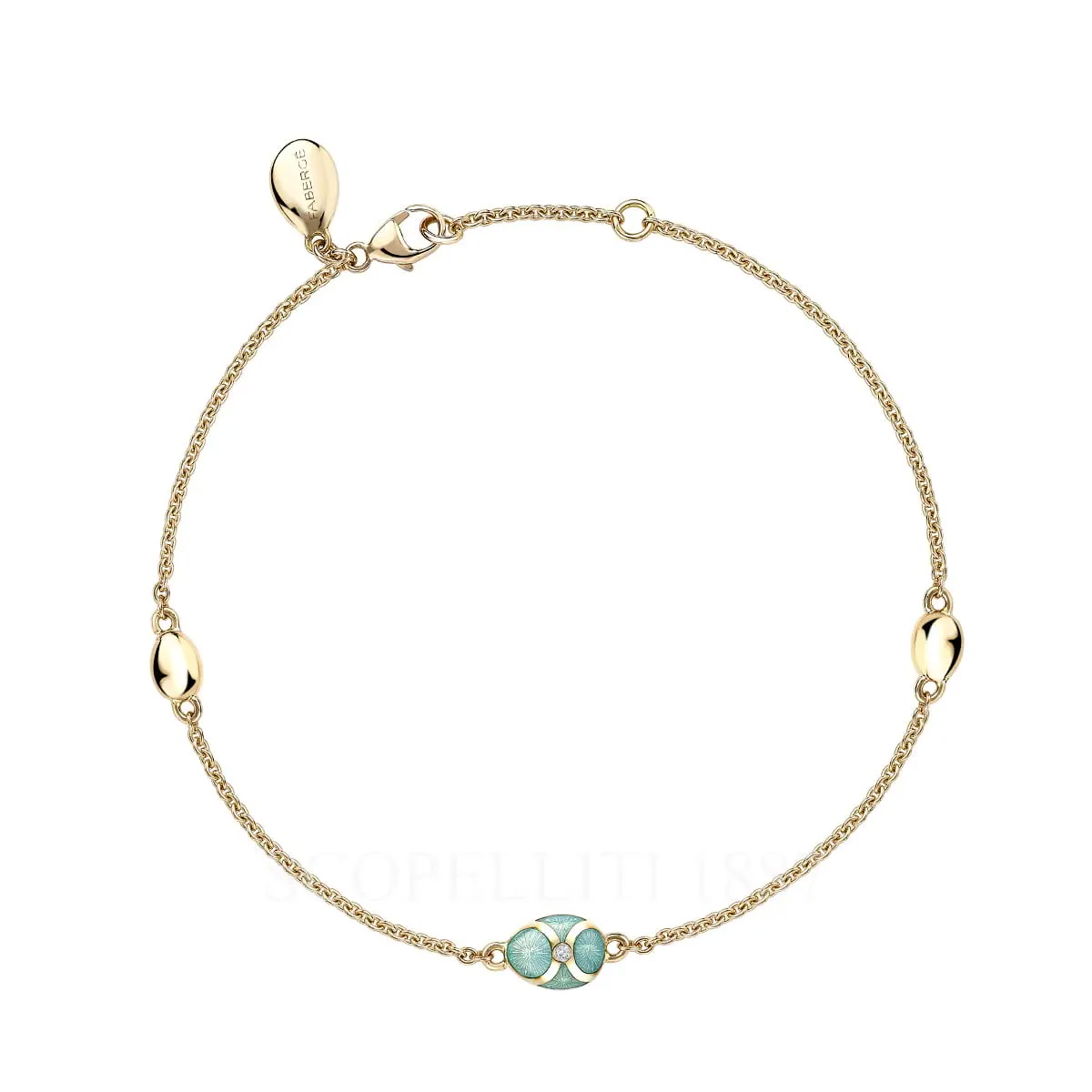 파베르제 Fabergé Heritage Turquoise Enamel Chain Bracelet 1317BT2388 1/4