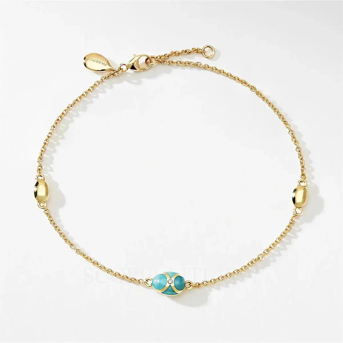 파베르제 Fabergé Heritage Turquoise Enamel Chain Bracelet 1317BT2388 2/4