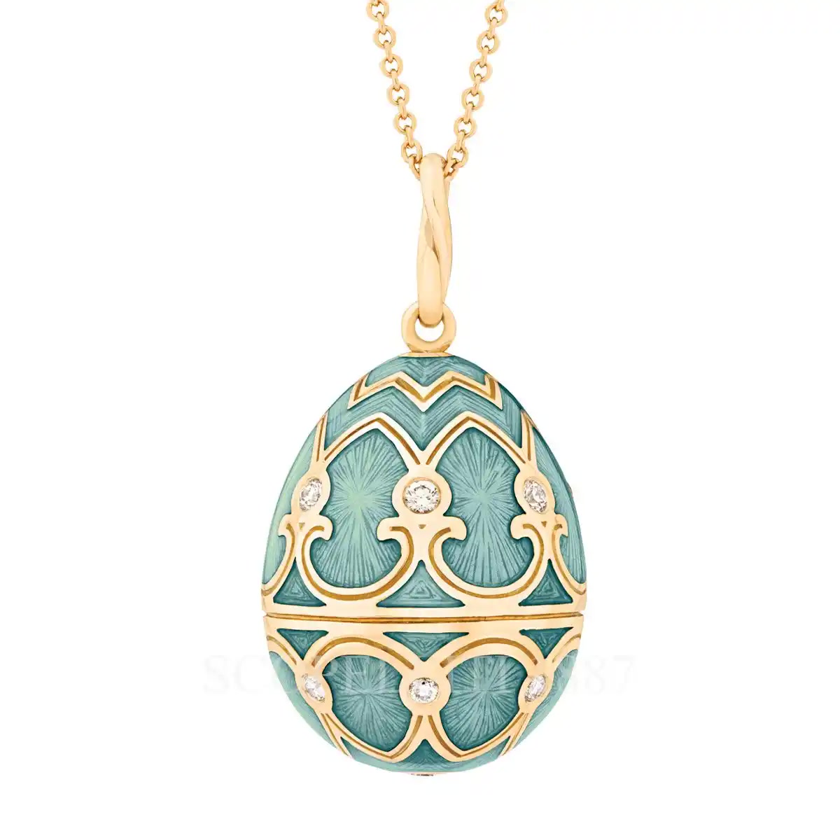 파베르제 Fabergé Heritage Egg Pendant Turquoise 173FP1349 1/4