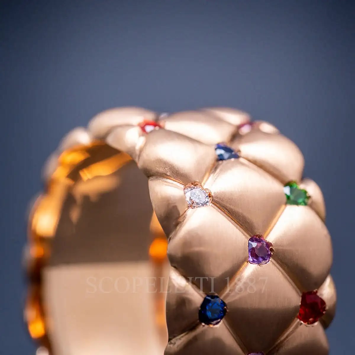 파베르제 Fabergé Treillage Rose Gold Multicoloured Ring 530RG1358 2/3