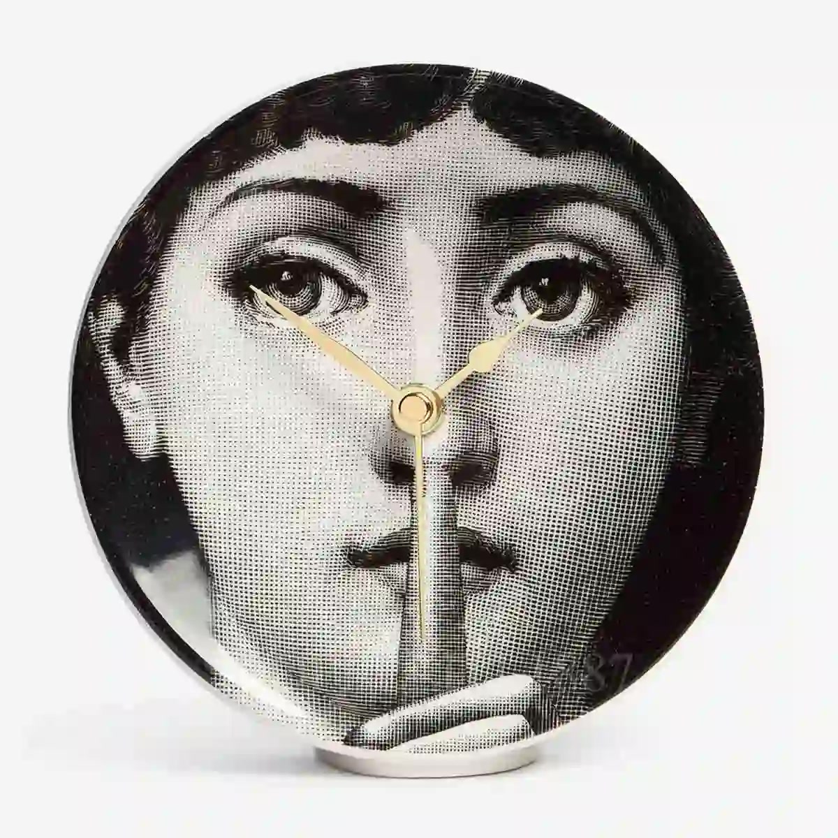 포르나세티 Fornasetti Table Clock Silenzio DCLO01