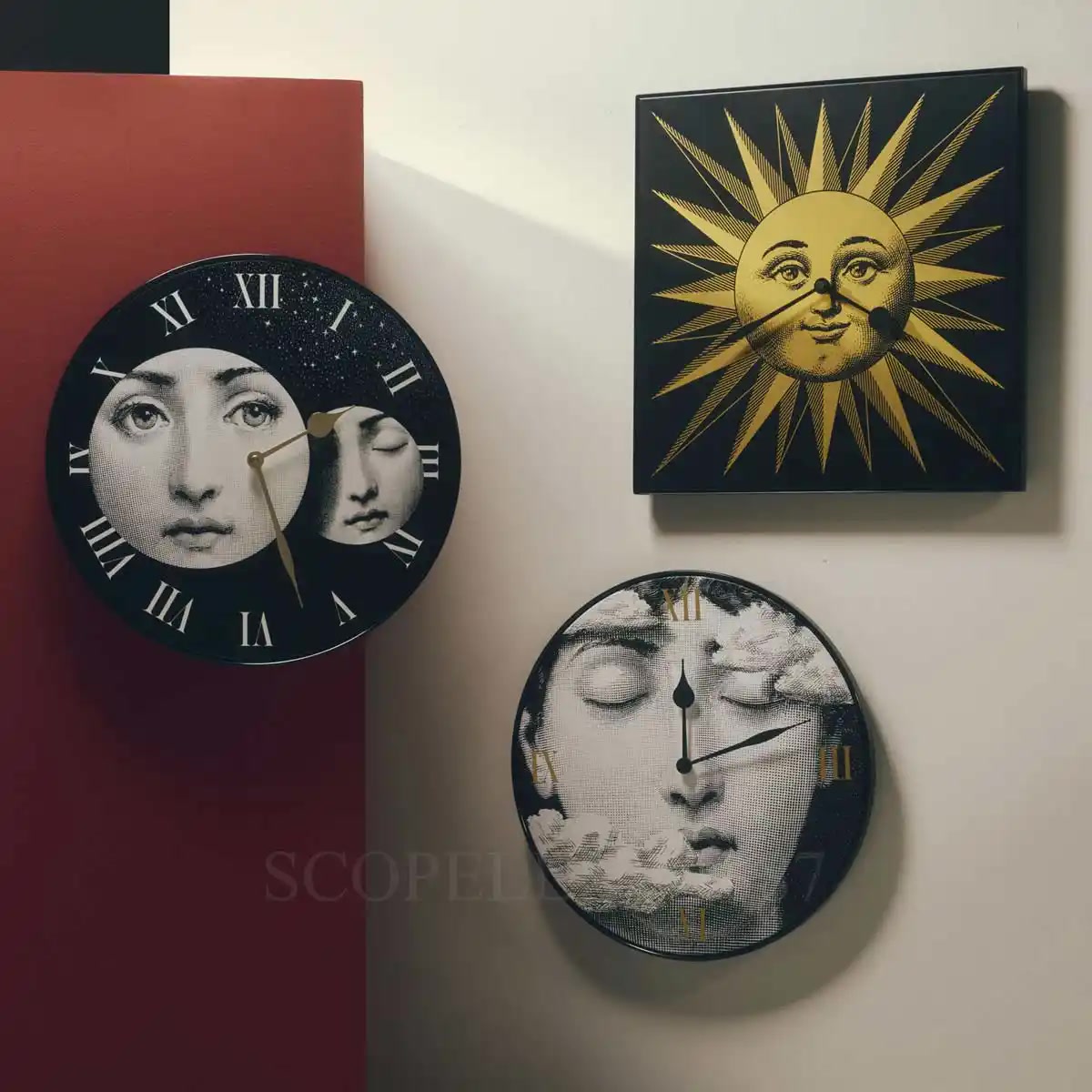 포르나세티 Fornasetti Wall Clock Tra Le Nuvole WRCLO07 3/4