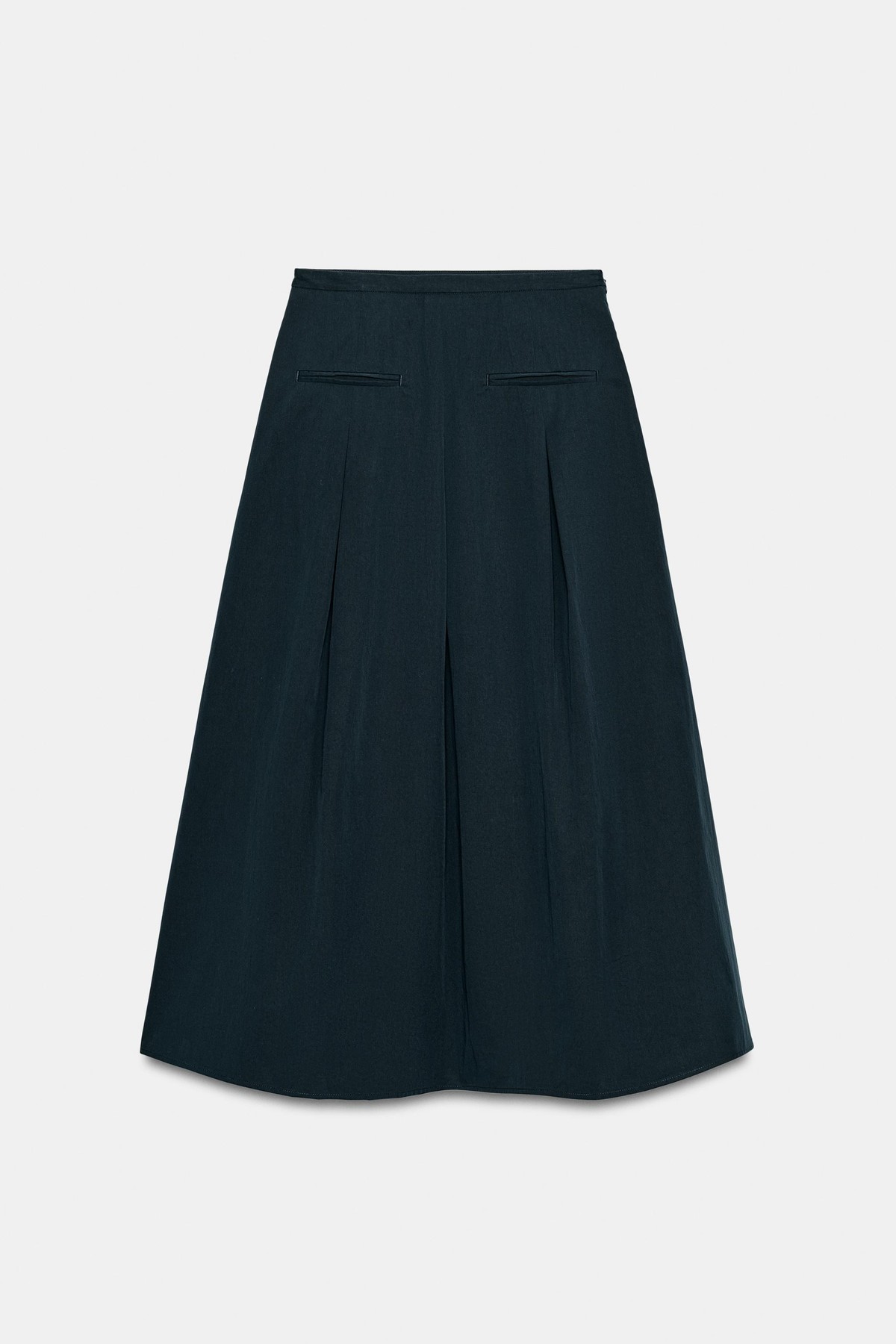 자라 A라인 포켓 미디 스커트 8372/294/422 DARK NAVY