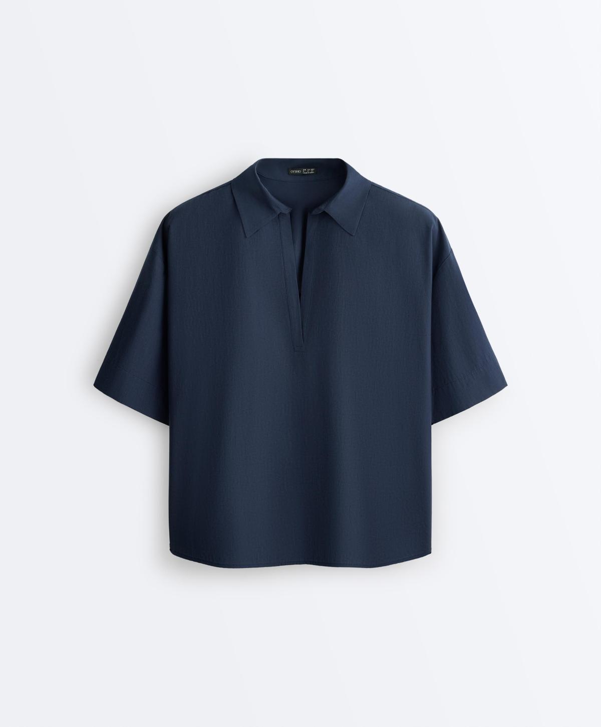 오이쇼 100% 코튼 반팔 폴로셔츠 5358/109/408 NAVY BLUE