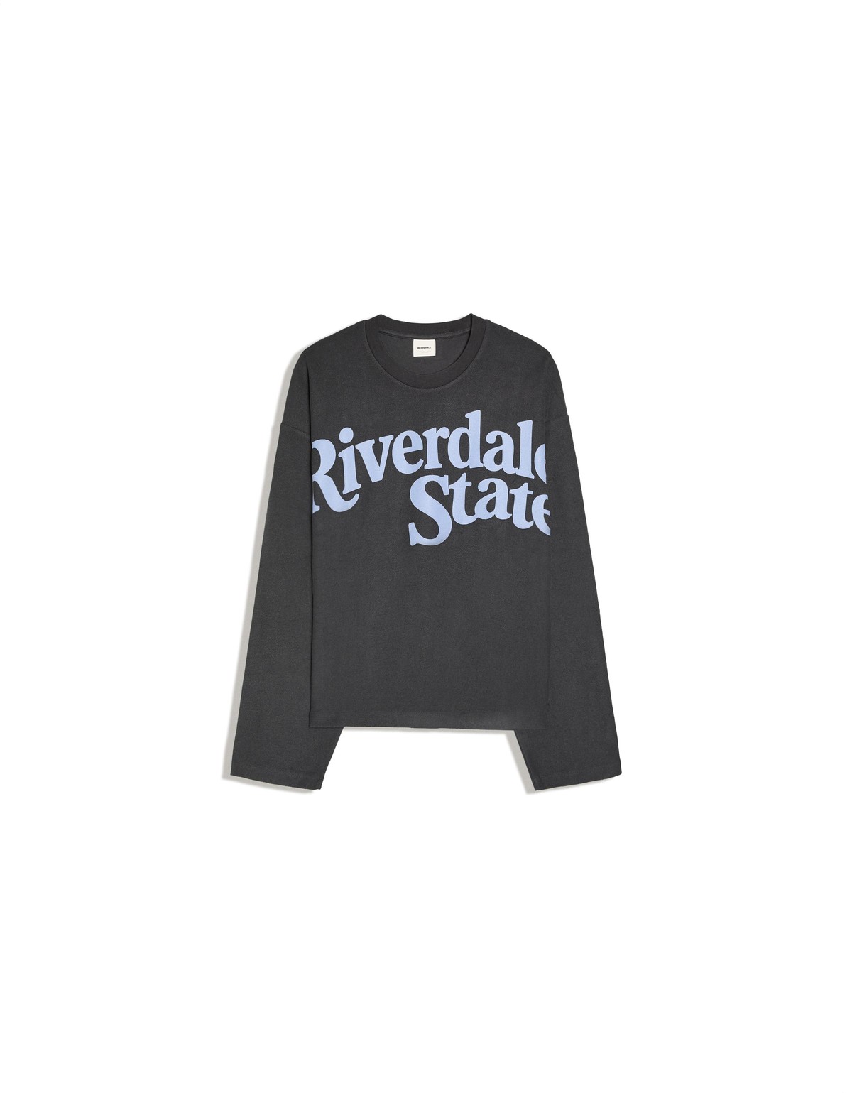 버쉬카 프린트 플러시 라운드넥 맨투맨 3914/538 NAVY
