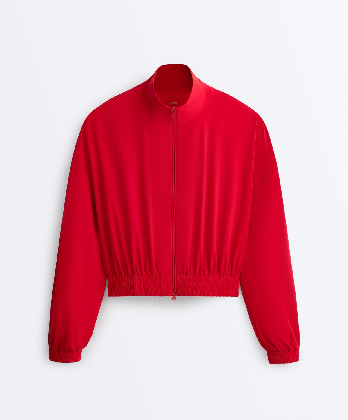 오이쇼 박시 테크니컬 집업 자켓 5174/332/599 BRIGHT RED