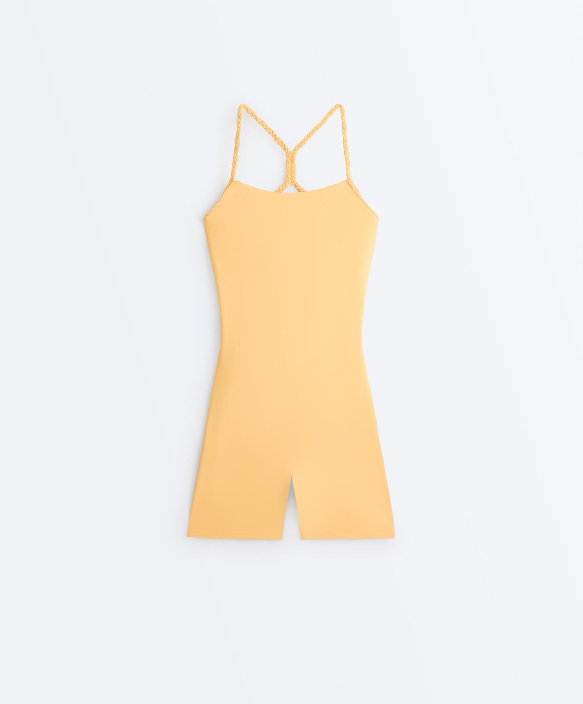 오이쇼 브레이드 스트랩 숏 점프수트 5024/332/337 BURNT YELLOW