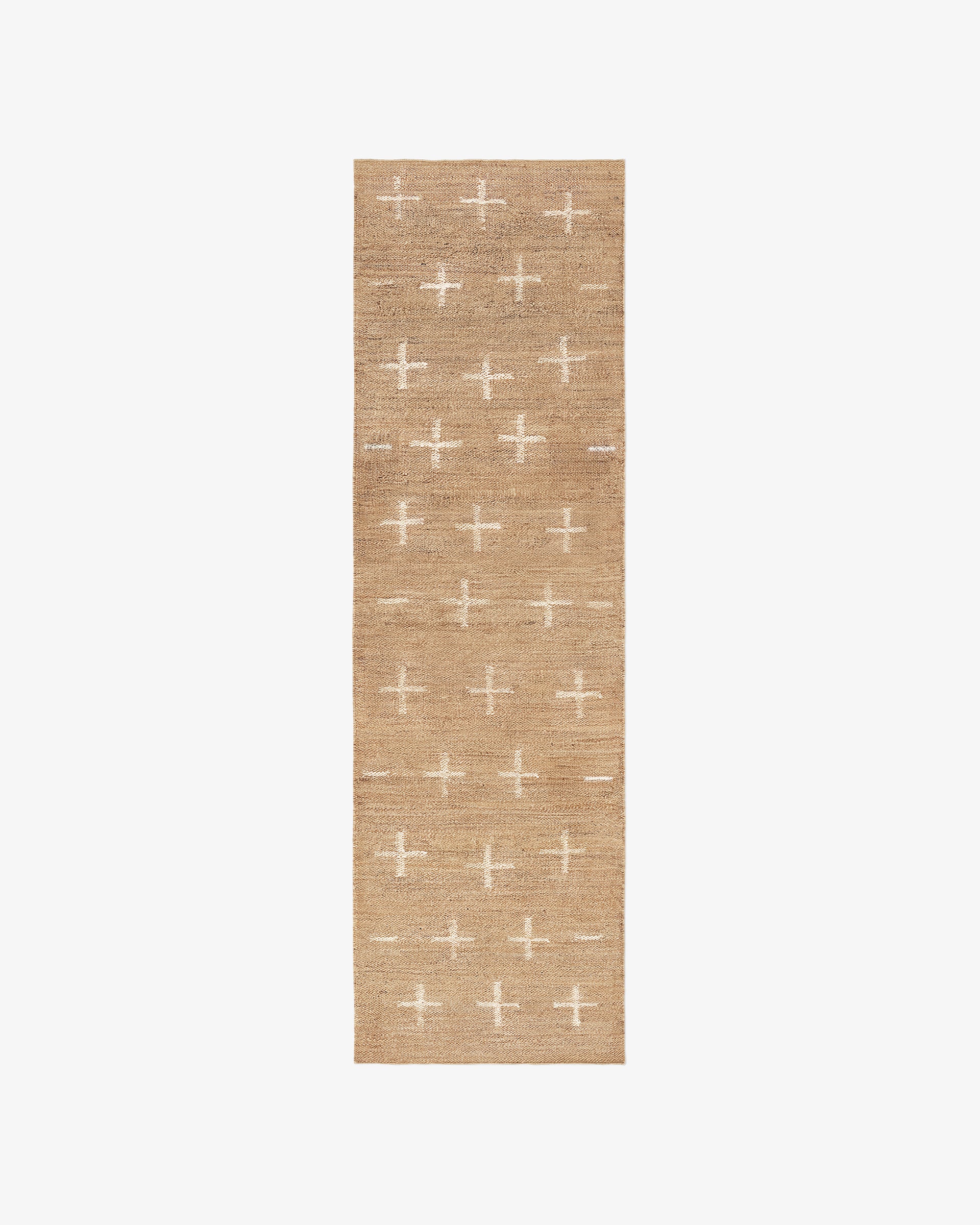 Nordic Knots Jute Cross Runner Cream 00149