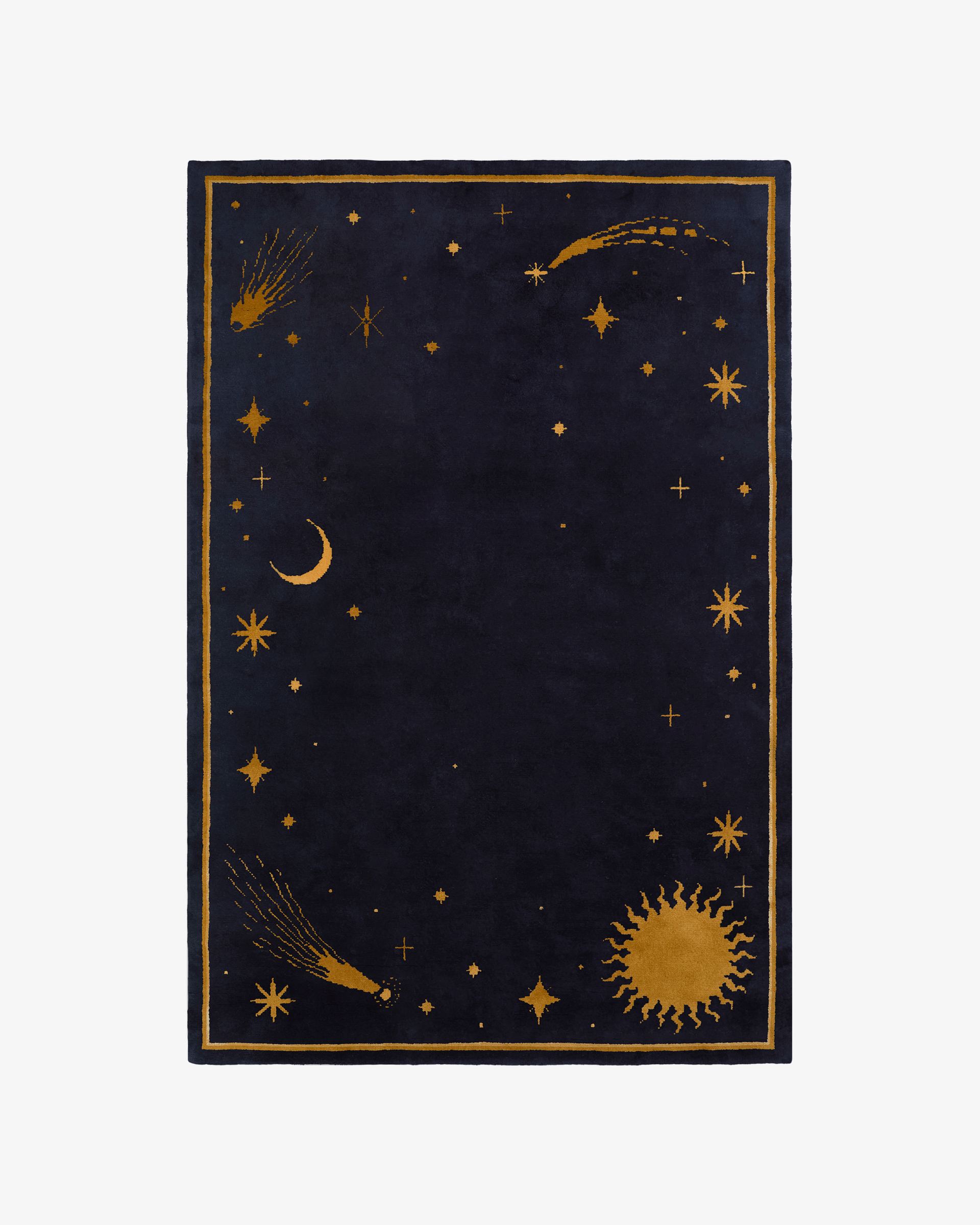 Nordic Knots Celestial Deep Navy/Ochre 00186 1/2