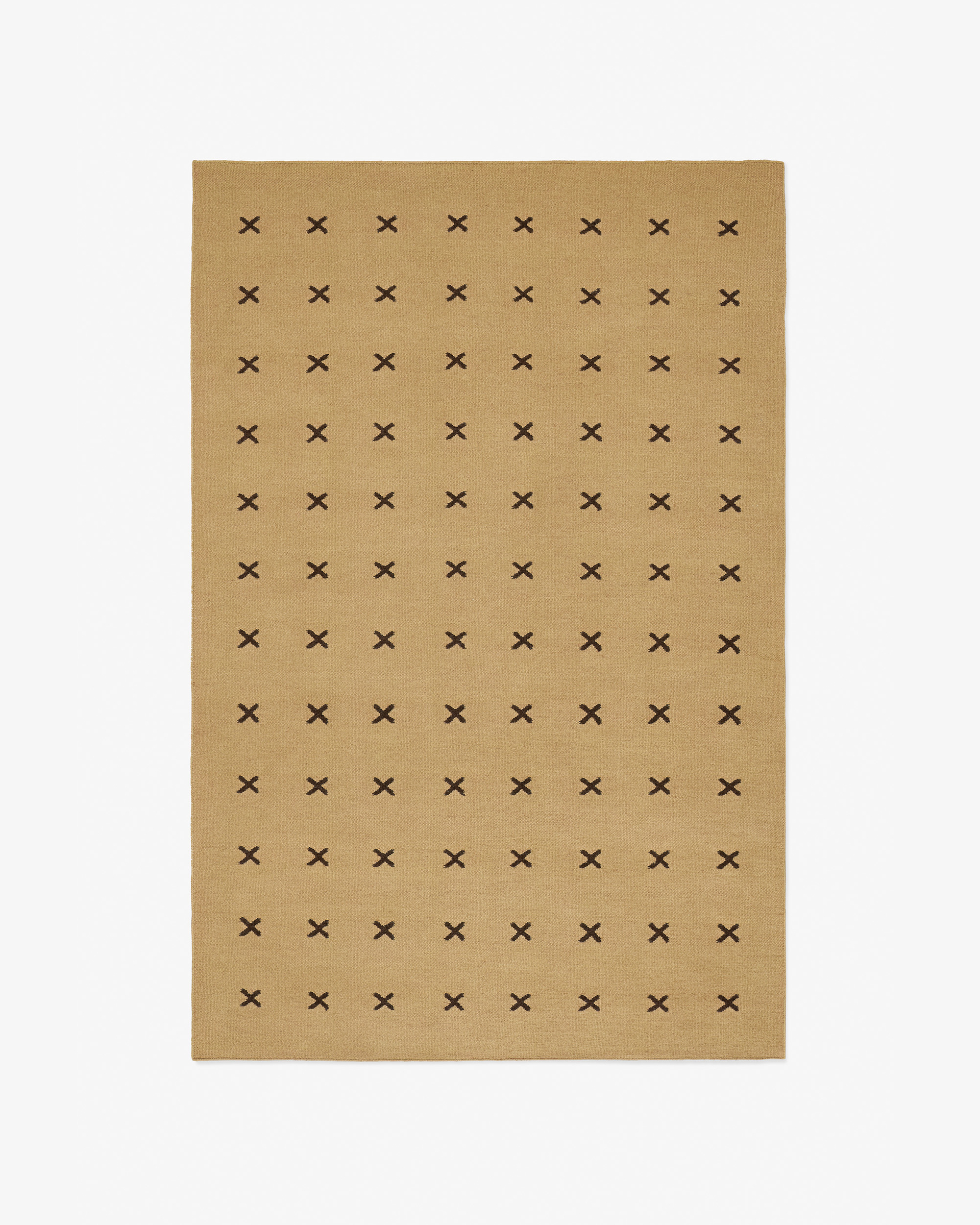 Nordic Knots Cross Mustard/Dark Brown 00196 1/2