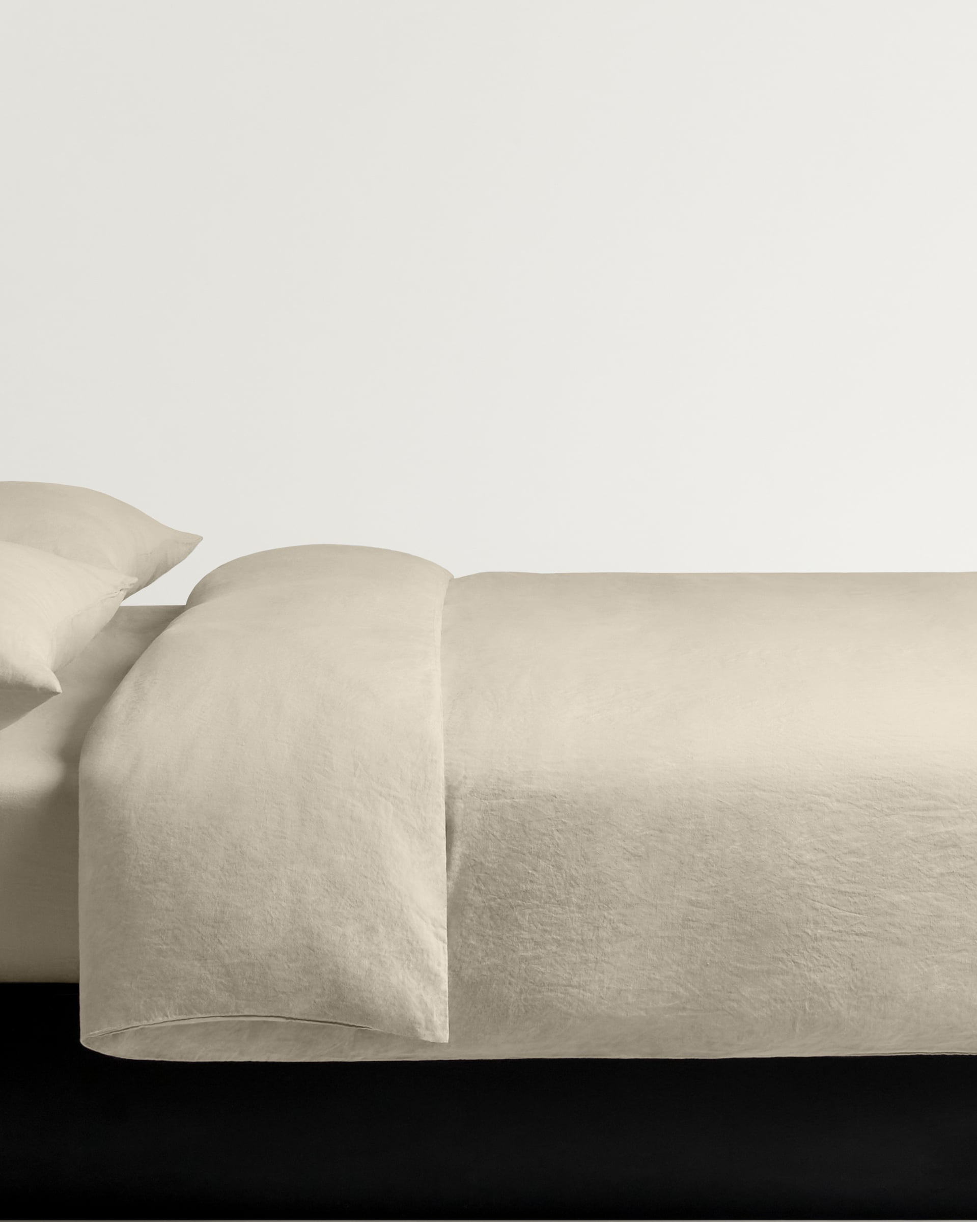 Nordic Knots Linen Blend Duvet Cover Pale Sand 00295 1/2