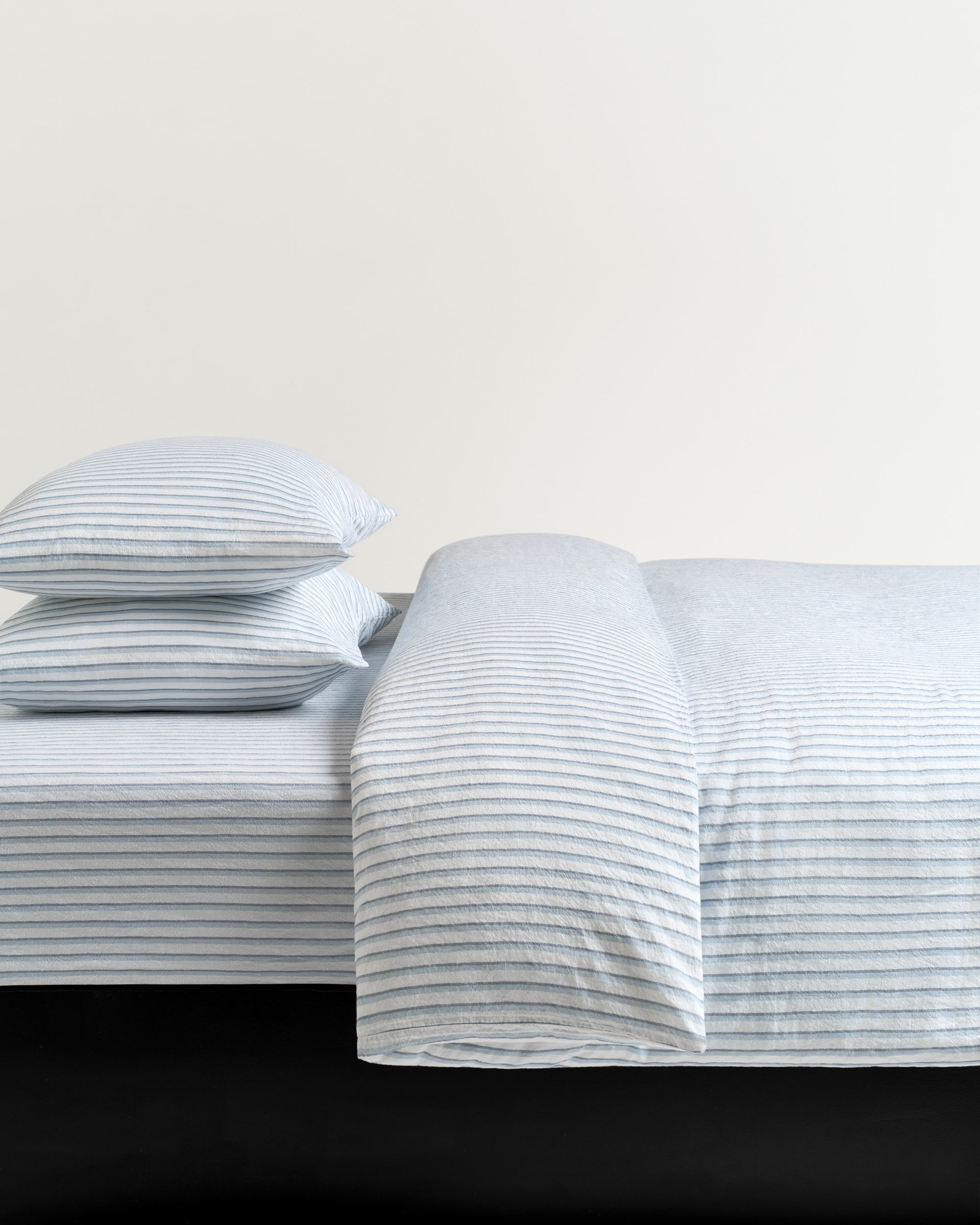 Nordic Knots Linen Blend Duvet Cover Set (3 pcs) Stripes 00299 1/2