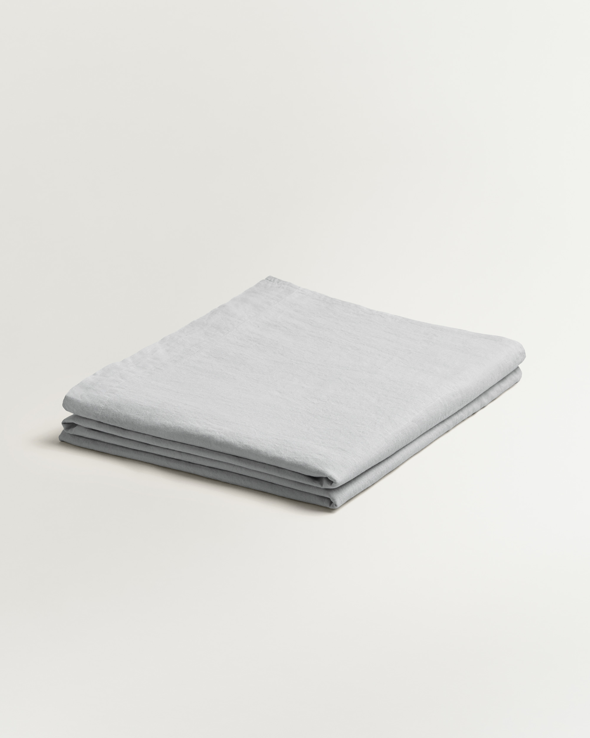 Nordic Knots Linen Blend Flat Sheet Mist 00306 1/2