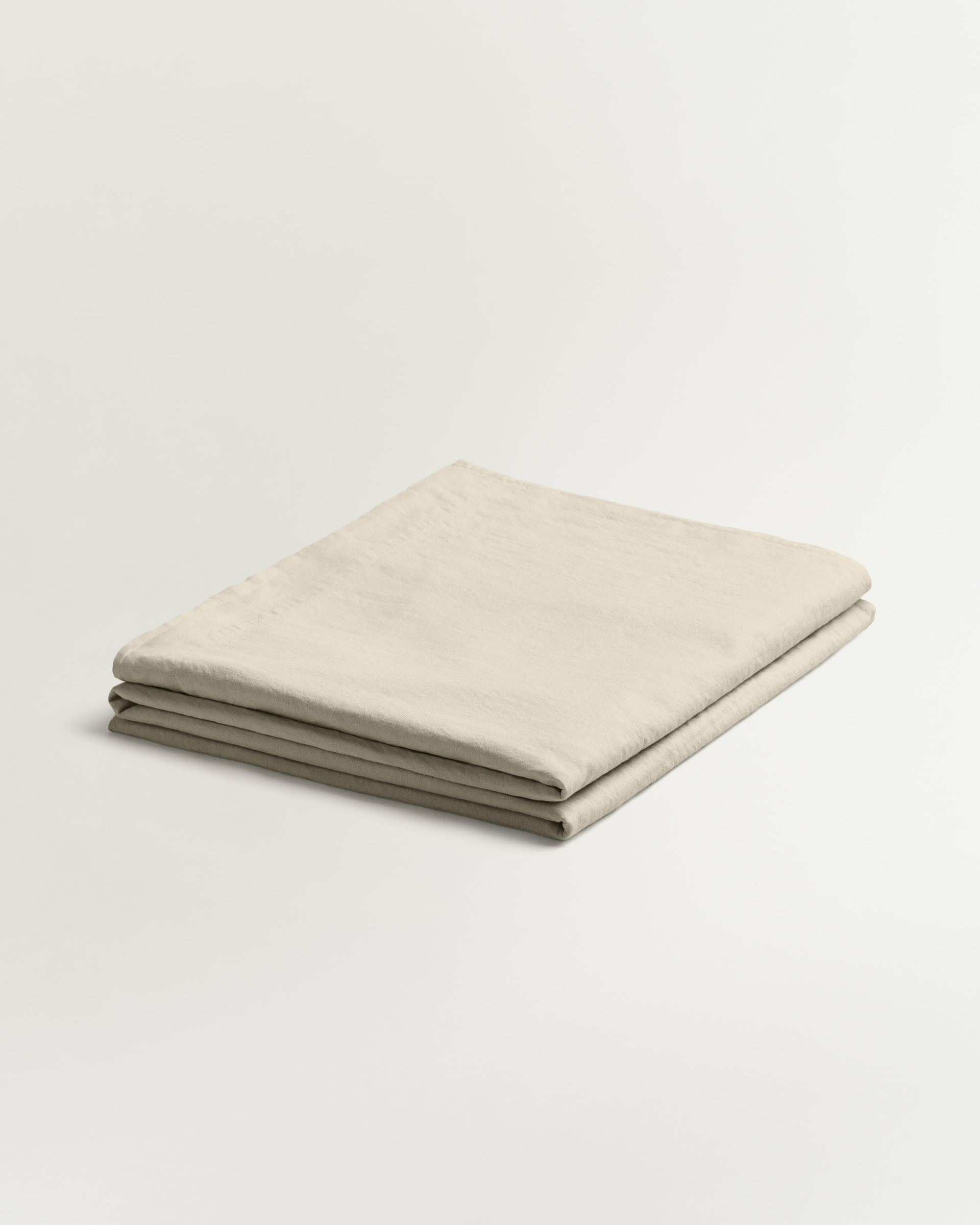 Nordic Knots Linen Blend Flat Sheet Pale Sand 00307 1/2