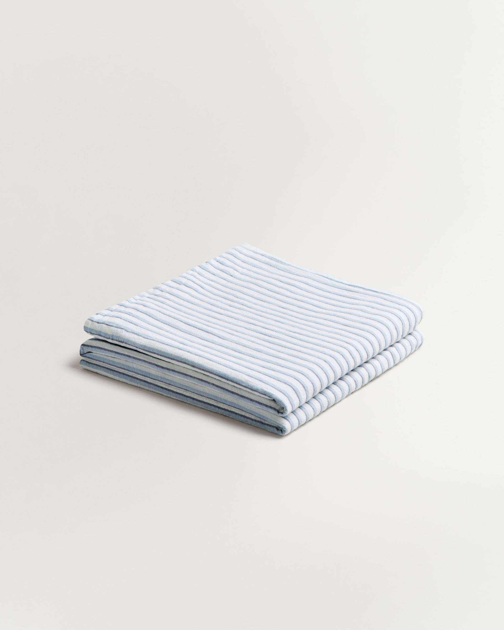 Nordic Knots Linen Blend Flat Sheet Stripes 00308 1/2
