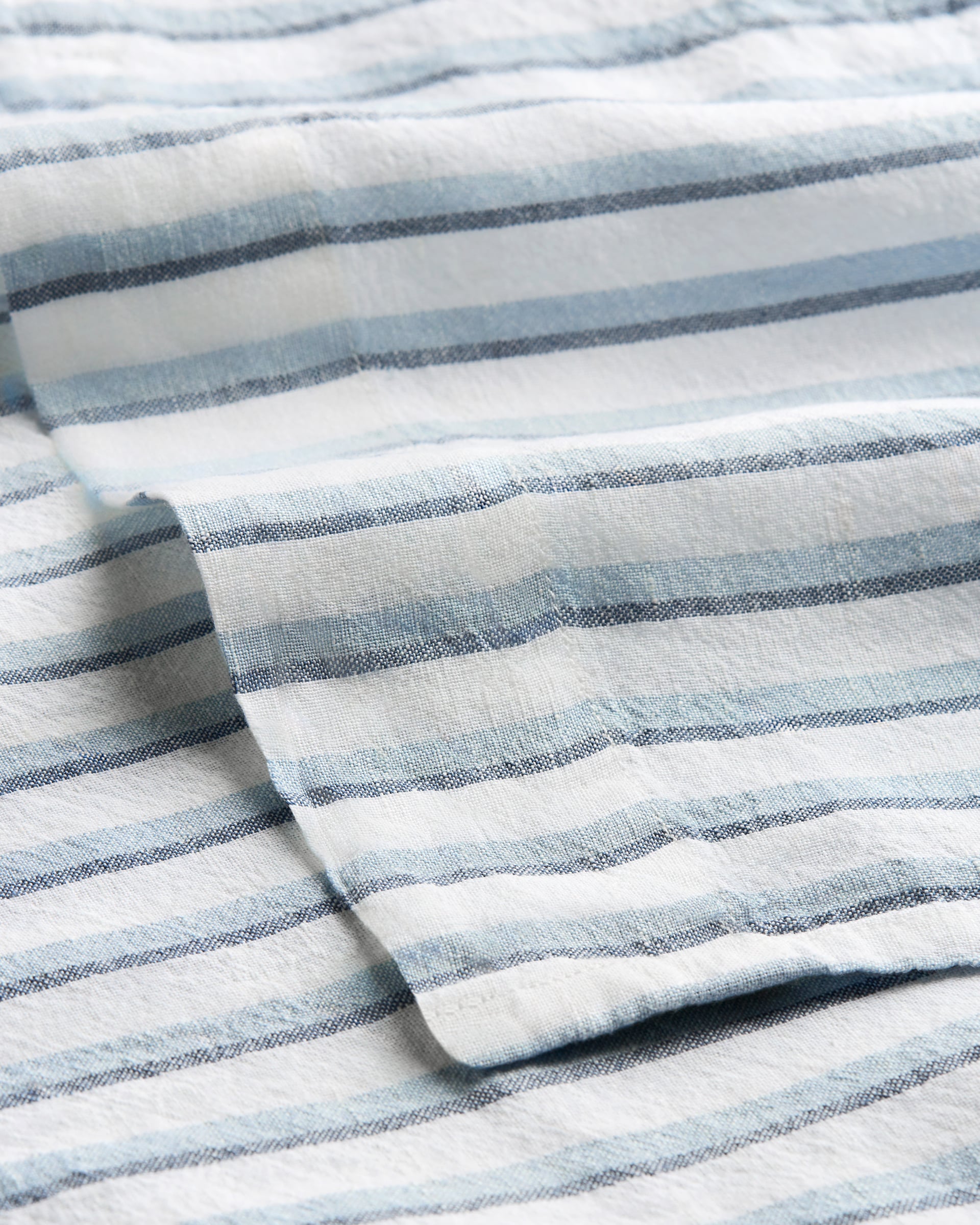 Nordic Knots Linen Blend Flat Sheet Stripes 00308 2/2