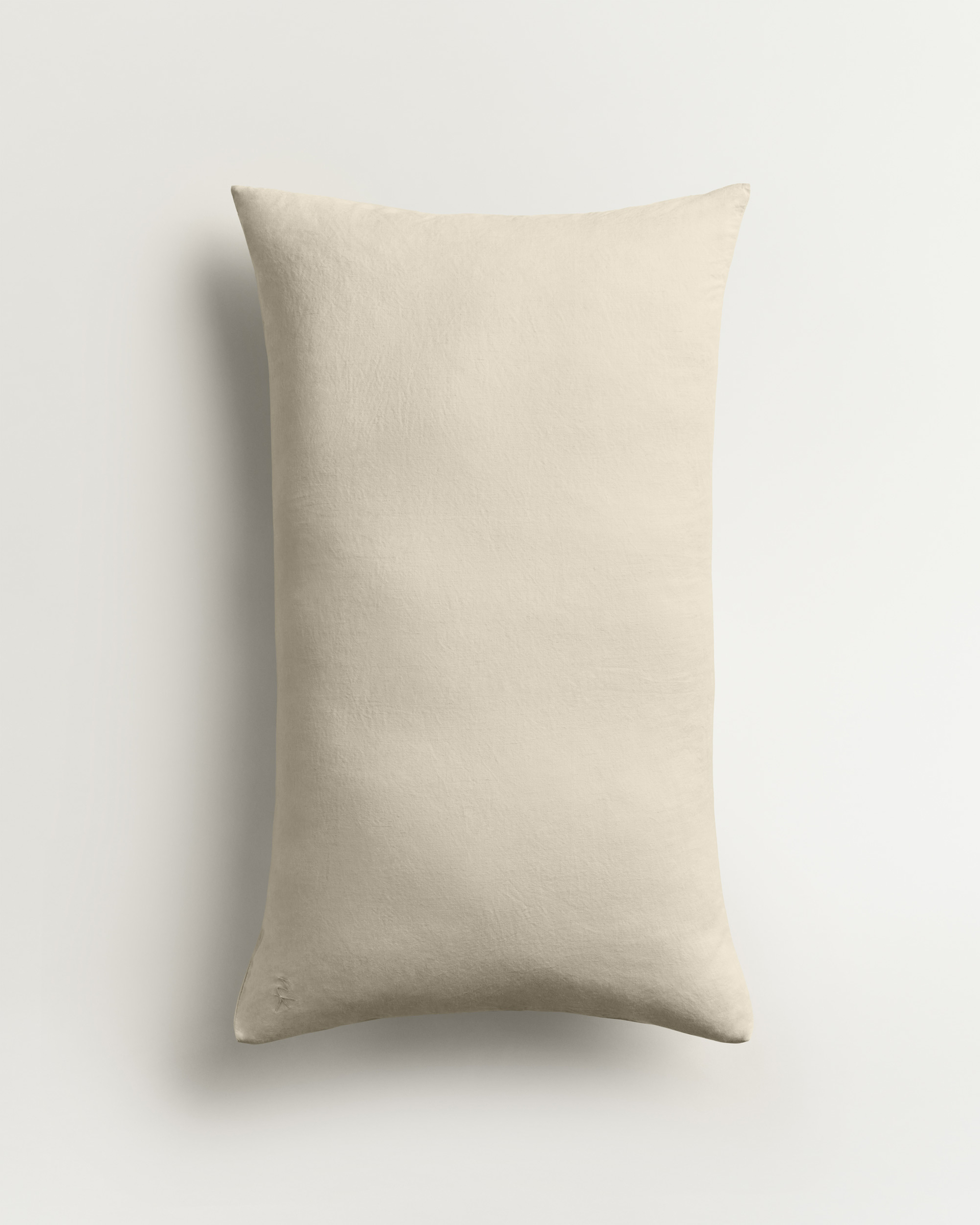 Nordic Knots Linen Blend Pillow Case (Set of 2) Pale Sand 00311 1/2