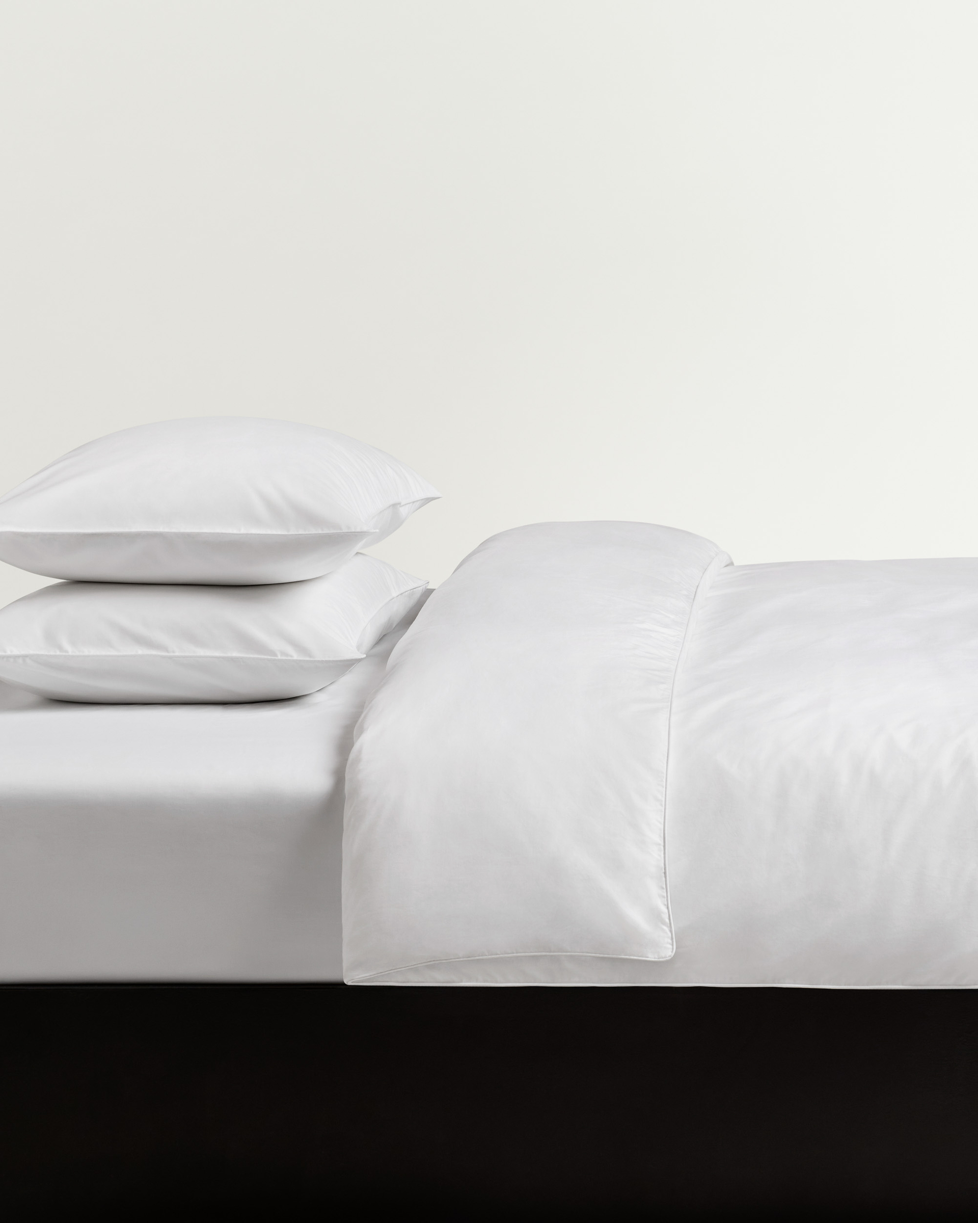 Nordic Knots Percale Duvet Cover Set (3 pcs) Crisp White/White 00338 1/2