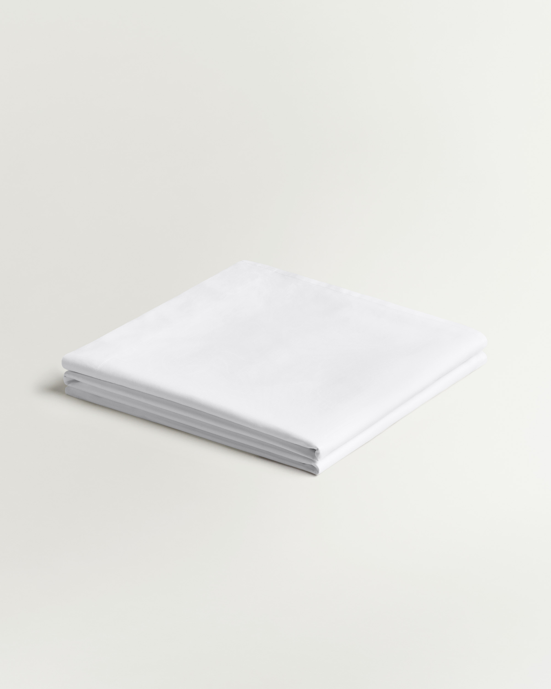 Nordic Knots Percale Flat Sheet Crisp White 00345 1/2