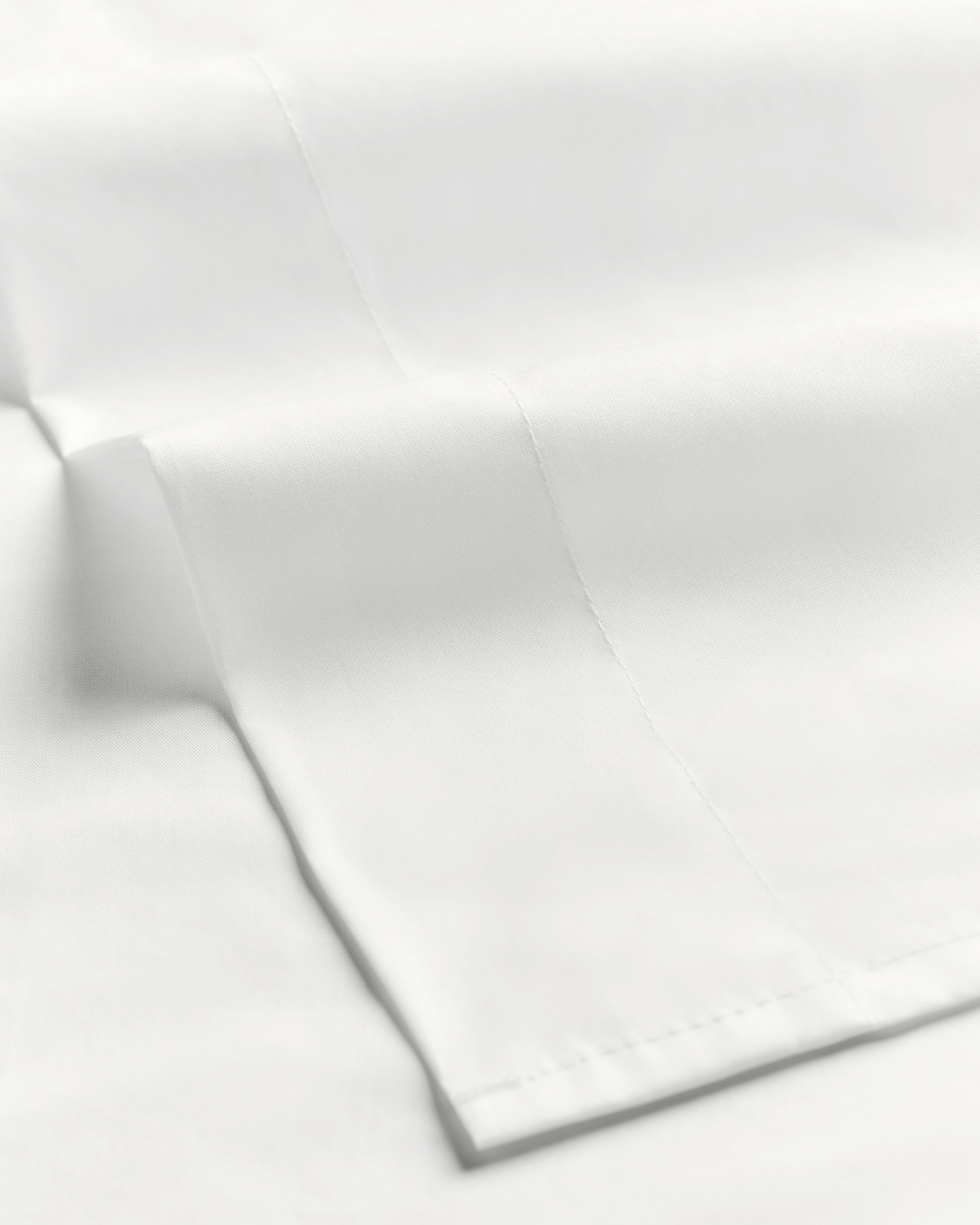 Nordic Knots Percale Flat Sheet Crisp White 00345 2/2