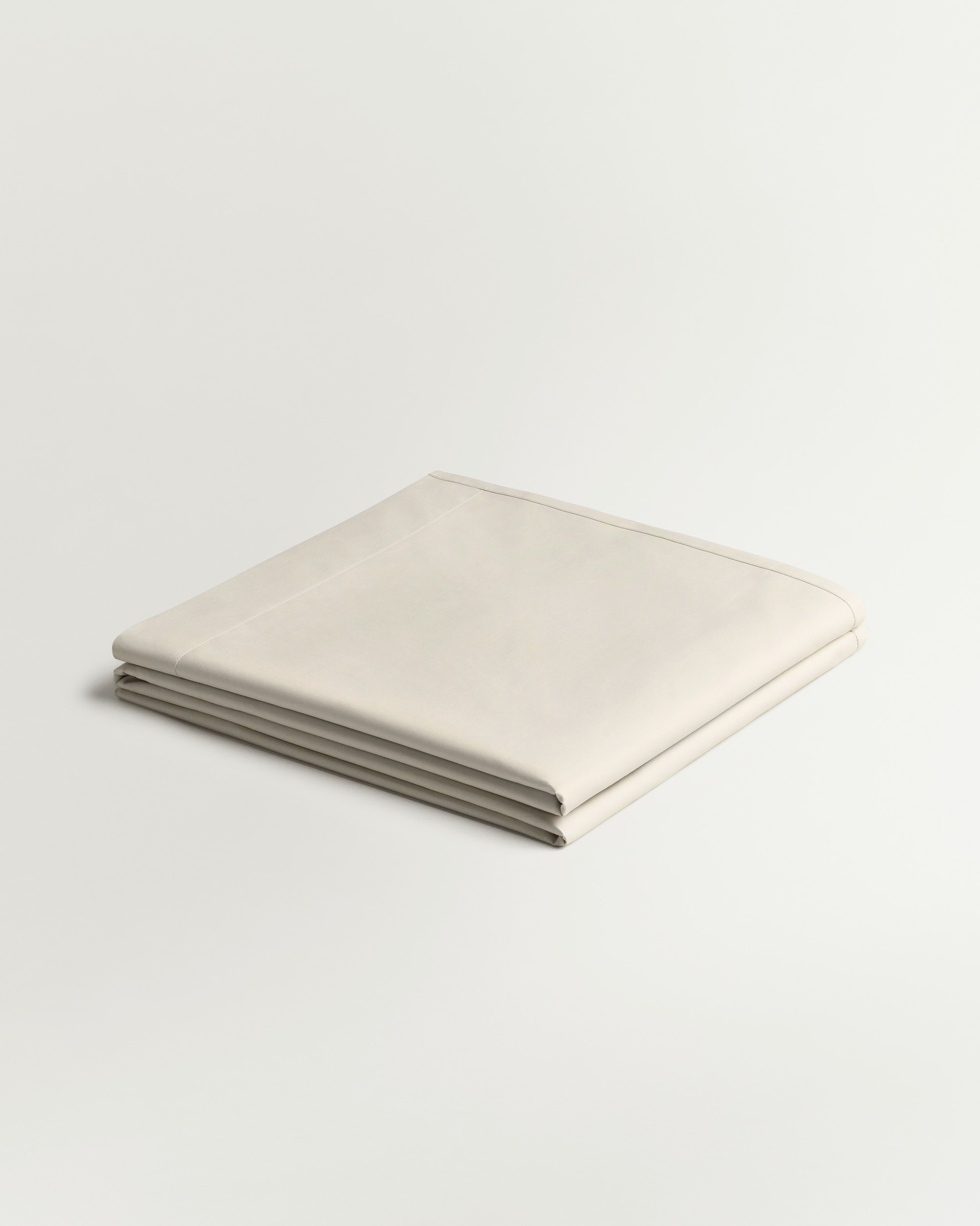 Nordic Knots Percale Flat Sheet Sand 00346 1/2