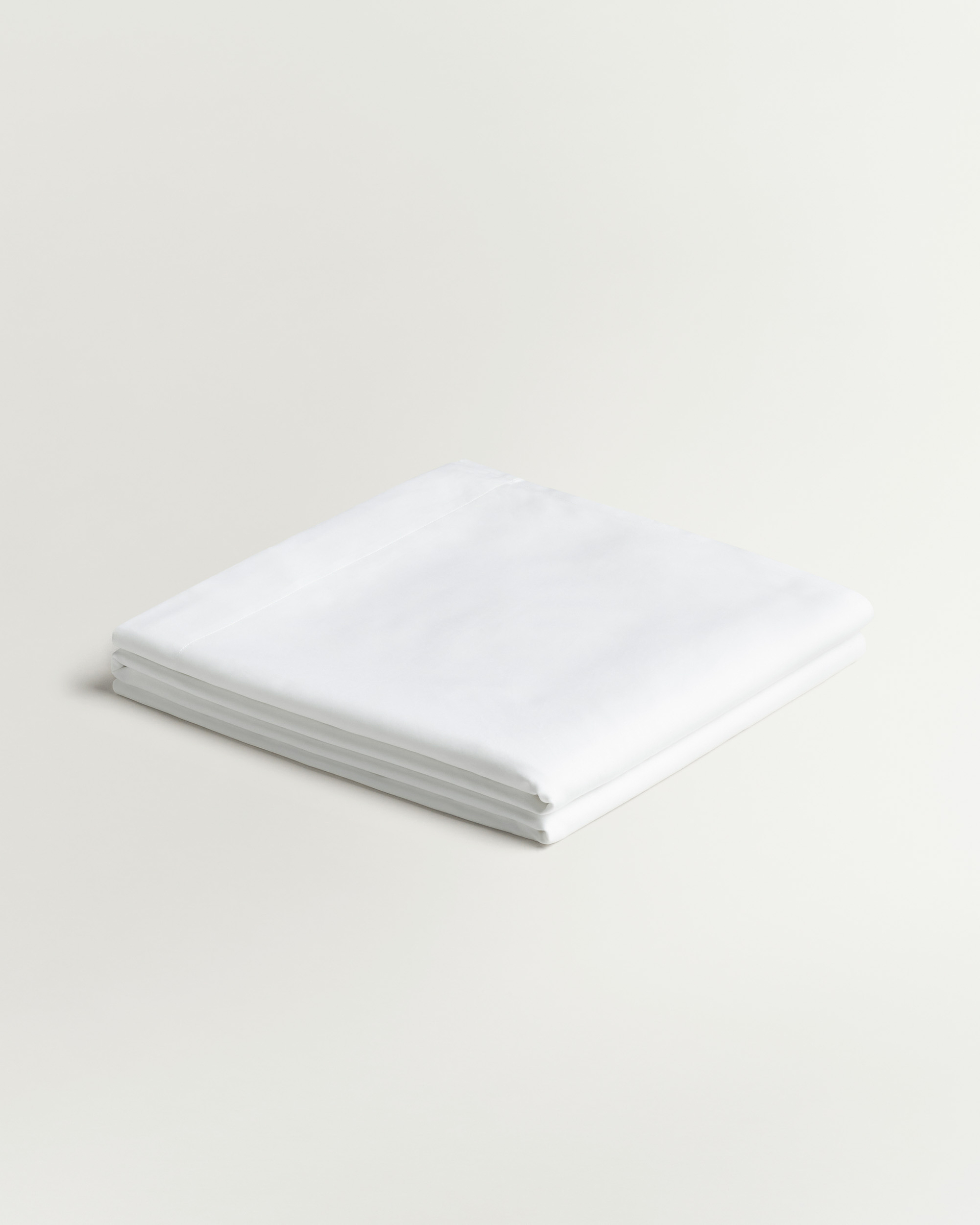 Nordic Knots Sateen Flat Sheet Crisp White 00377 1/2