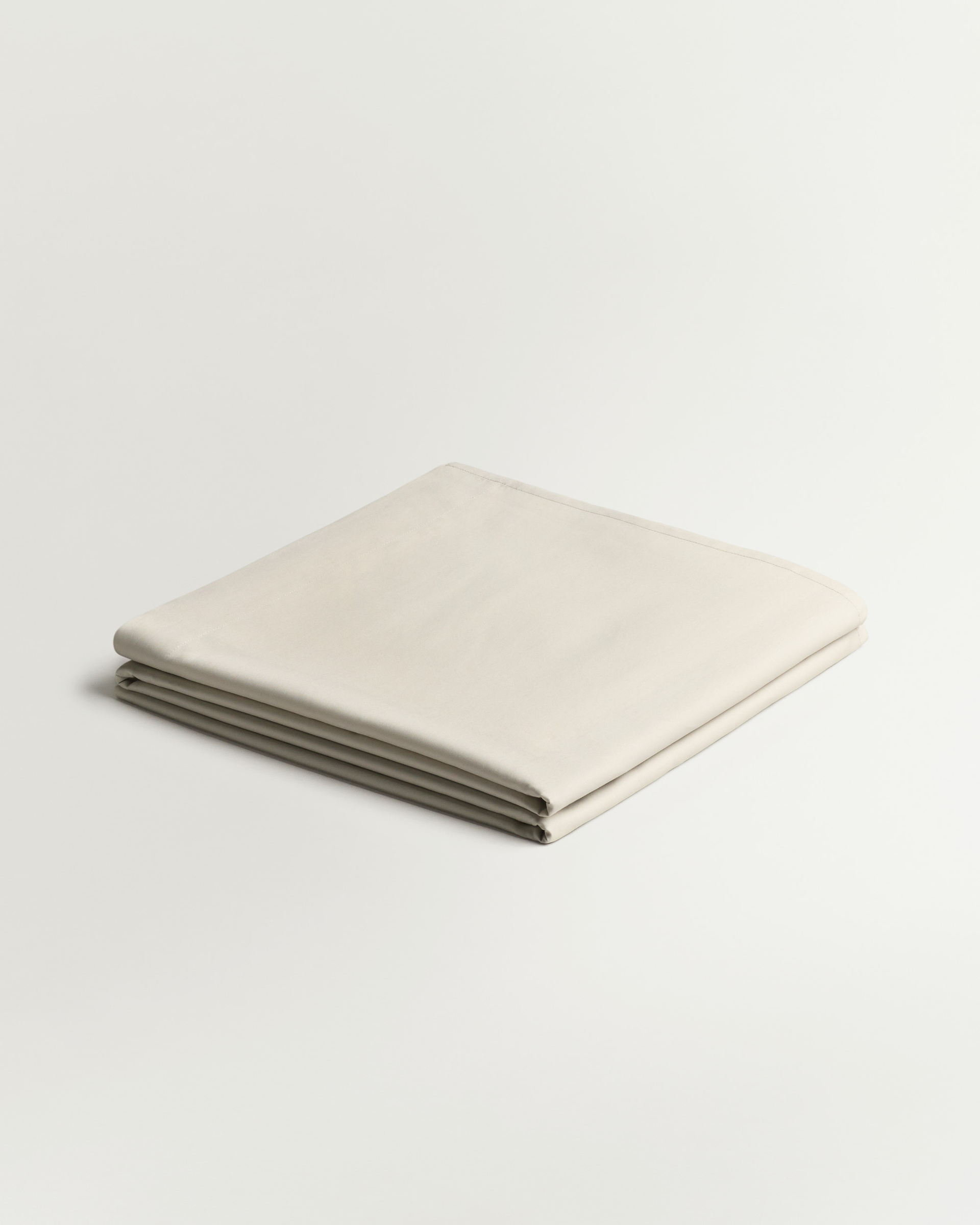 Nordic Knots Sateen Flat Sheet Sand 00378