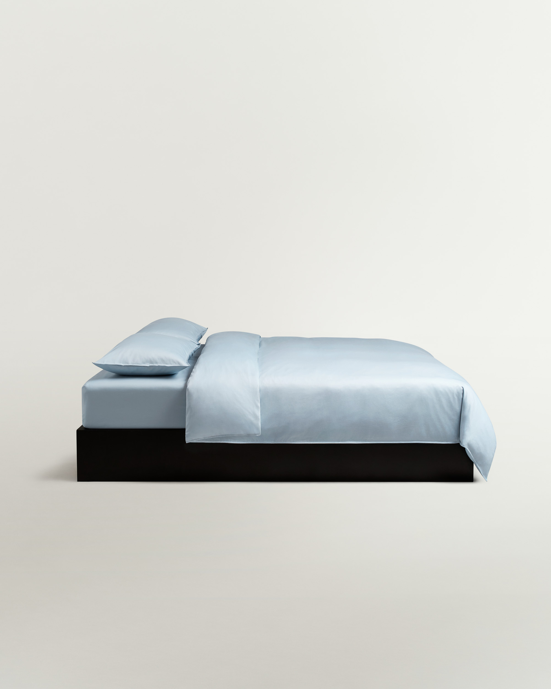 Nordic Knots Sateen Sheet Set (5 pcs) Shirt Blue 00385 1/2