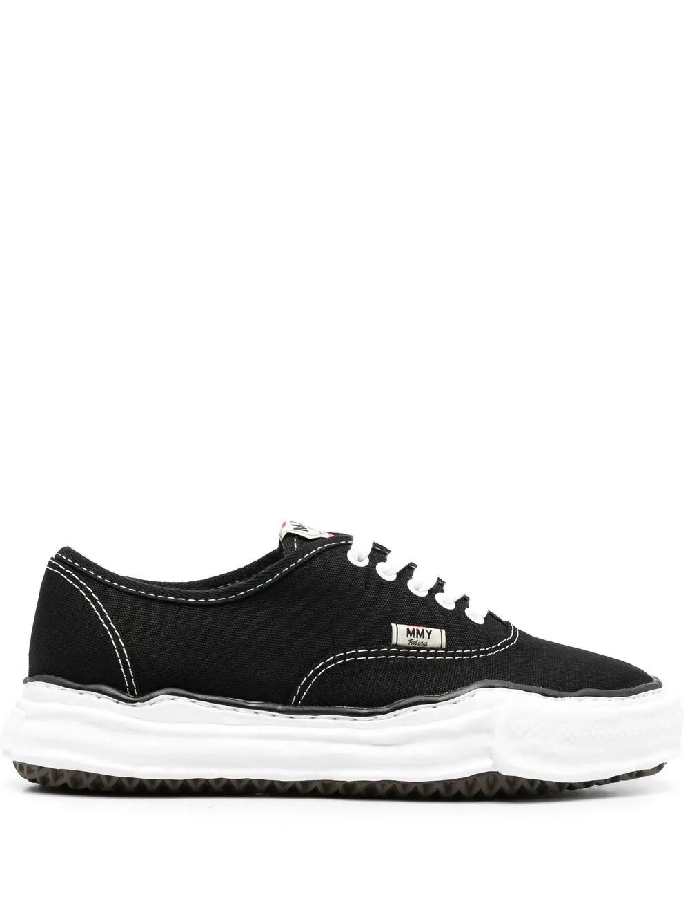 메종 미하라 야스히로 BAKER ORIGINAL SOLE LOW TOP 로우탑 스니커즈 남성 블랙 26SS A02FW704098BLACK