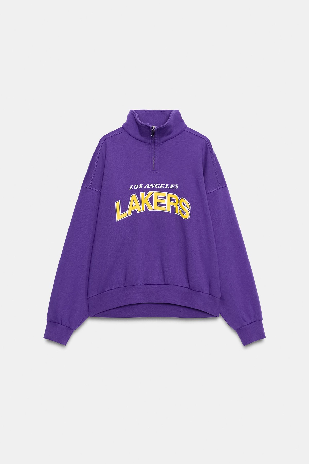 자라 NBA 프린트 지퍼넥 맨투맨 1165/182/611 PURPLE