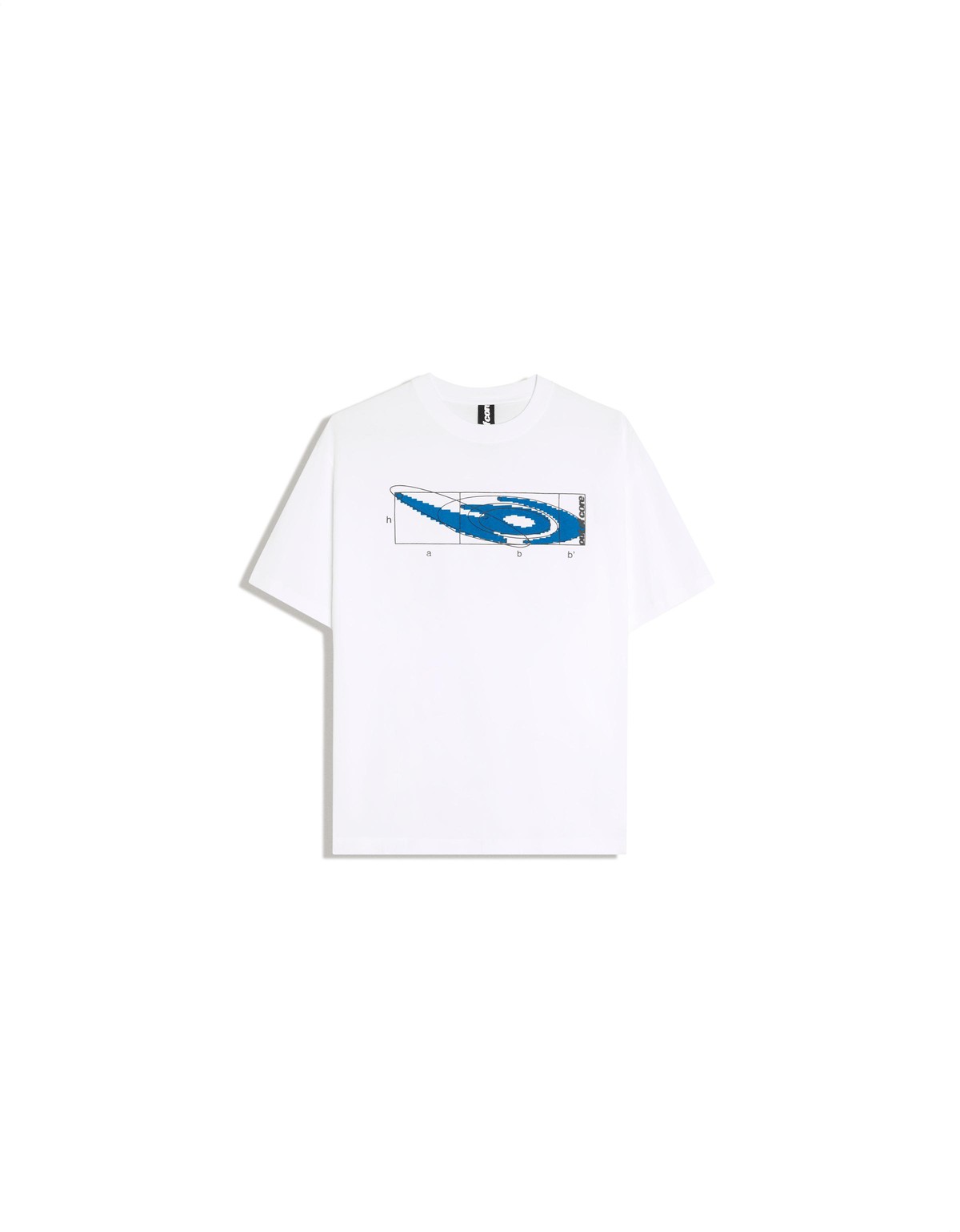 버쉬카 릴렉스핏 그래픽 반팔 티셔츠 3837/152 WHITE