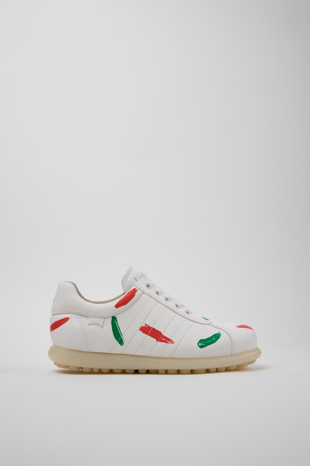 캠퍼 Pelotas 프린트 여성 스니커즈 27205-330 WHITE