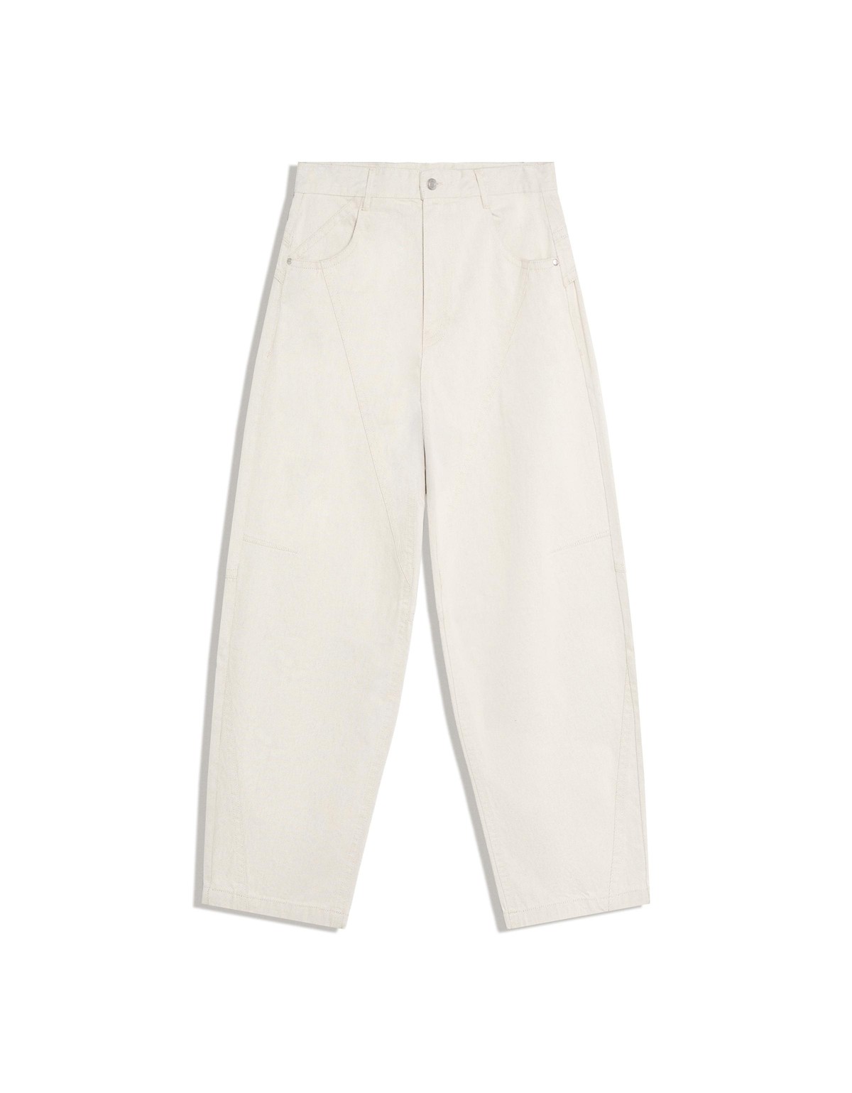 버쉬카 배기핏 와이드 데님 청바지 3261/074 CREAM