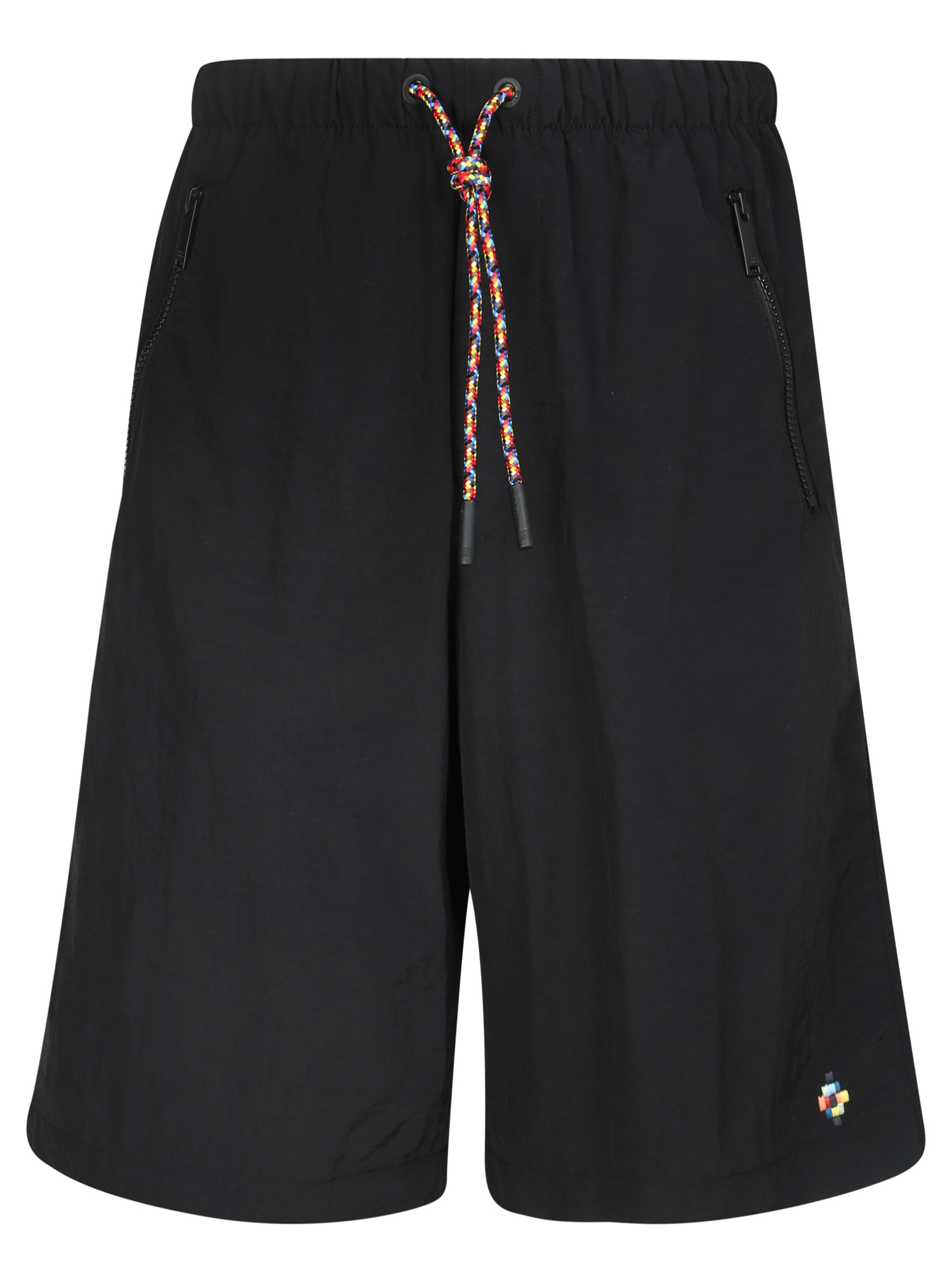 마르셀로 불론 Logo-embroidered track shorts 스웨트 숏팬츠 남성 블랙 22SS CMCB070S22FAB0011084