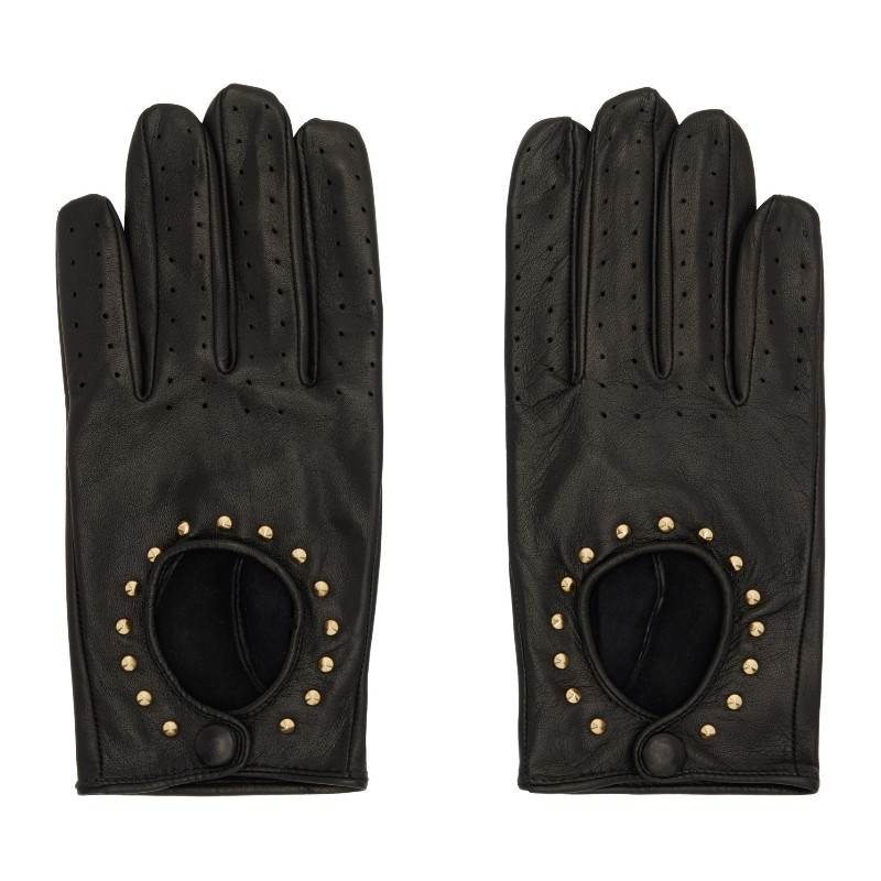 어니스트 더블유 베이커 블랙 스터드 드라이빙 장갑 FW26GL01G Black w/ Gold Studs