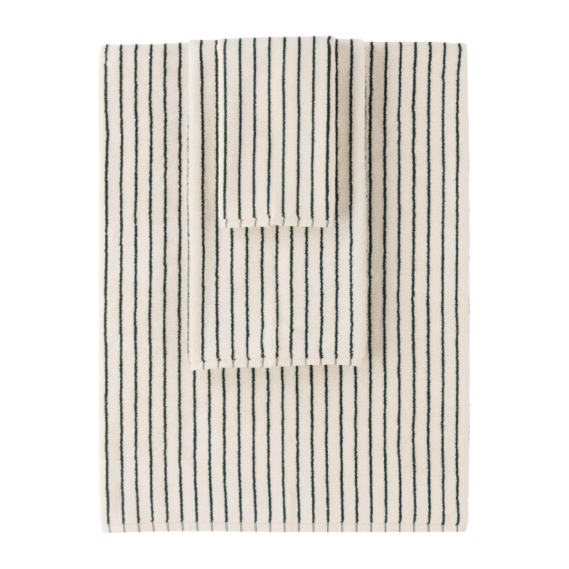 테클라 오프 화이트 스트라이프 테리 타월 세트 TWL-BUNDLE-23 Racing Green Stripes