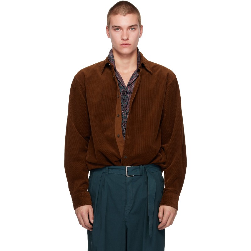 드리스반노튼 브라운 코듀로이 셔츠 262-020725-4298 BROWN 703