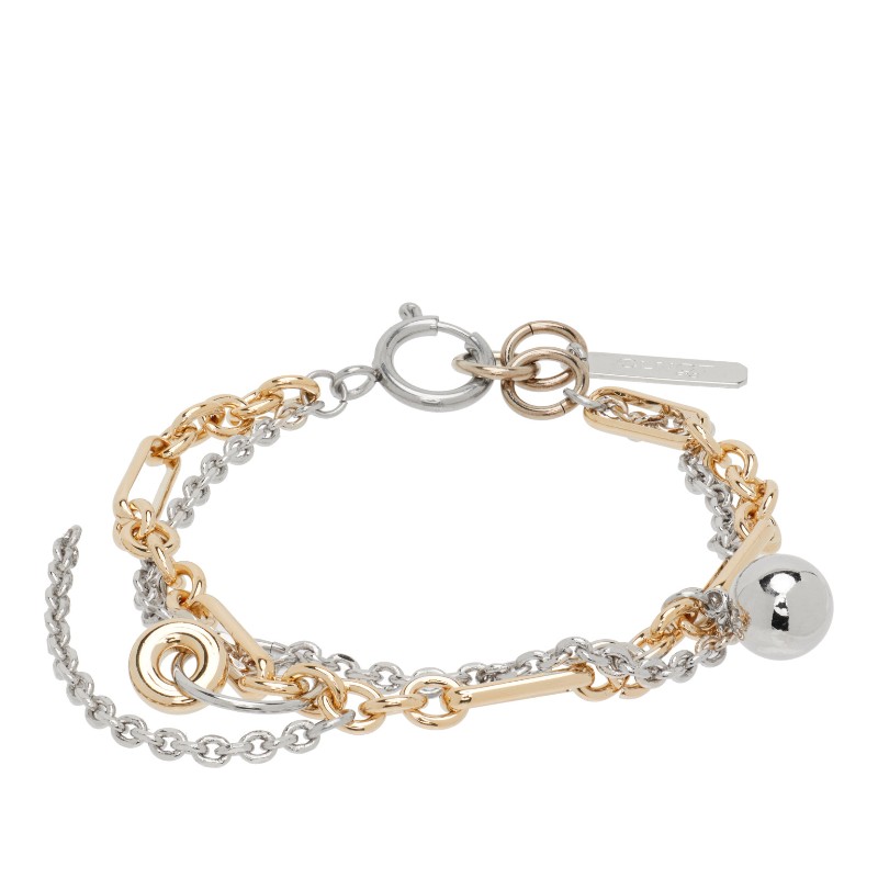 저스틴 클렌퀏 레이첼 레이어드 체인 브레이슬릿 RACHEL BRACELET Gold/Pallad