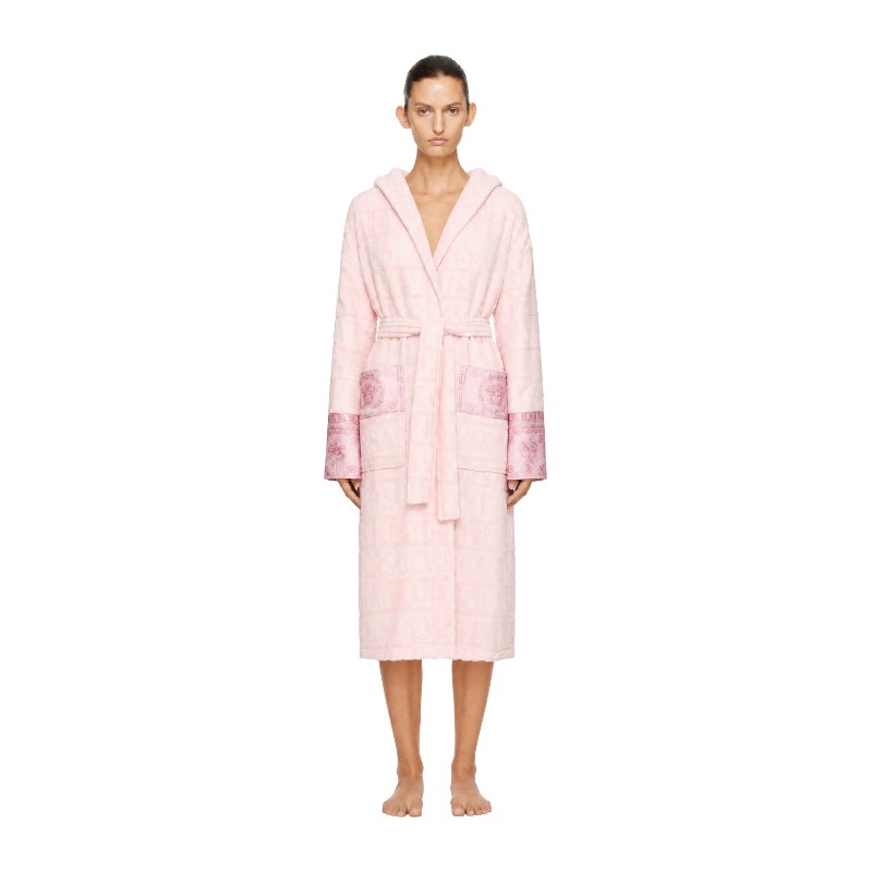 베르사체 아이러브 바로크 자카드 바스 가운 ZACJ00008_ZCOSP052 5P410-Pink+Pink