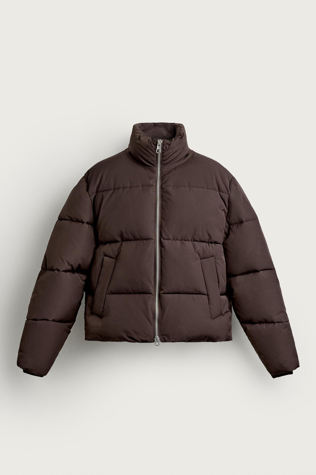 자라 발수성 박시핏 숏 패딩 자켓 0155/900/700 BROWN