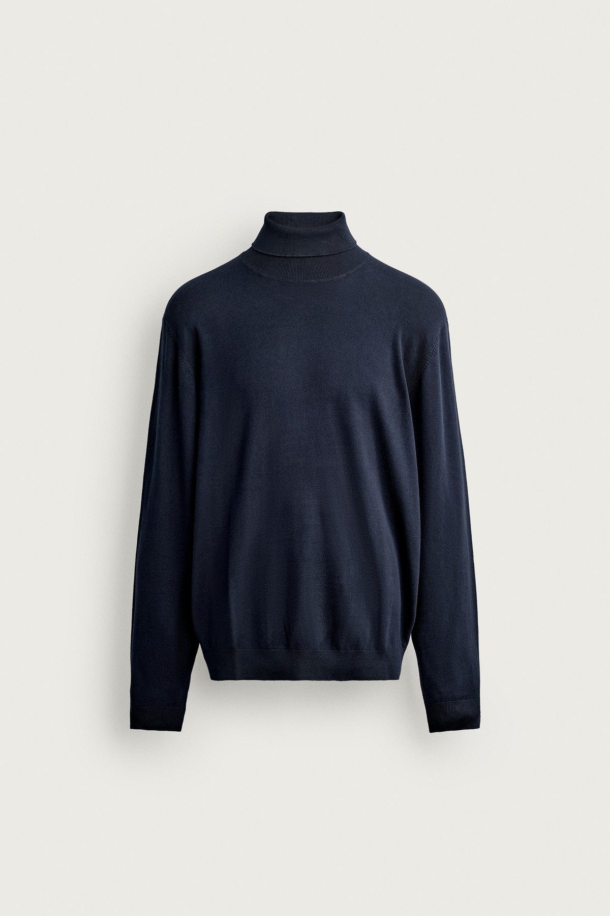 자라 베이직 하이넥 니트 스웨터 0304/330/401 NAVY BLUE