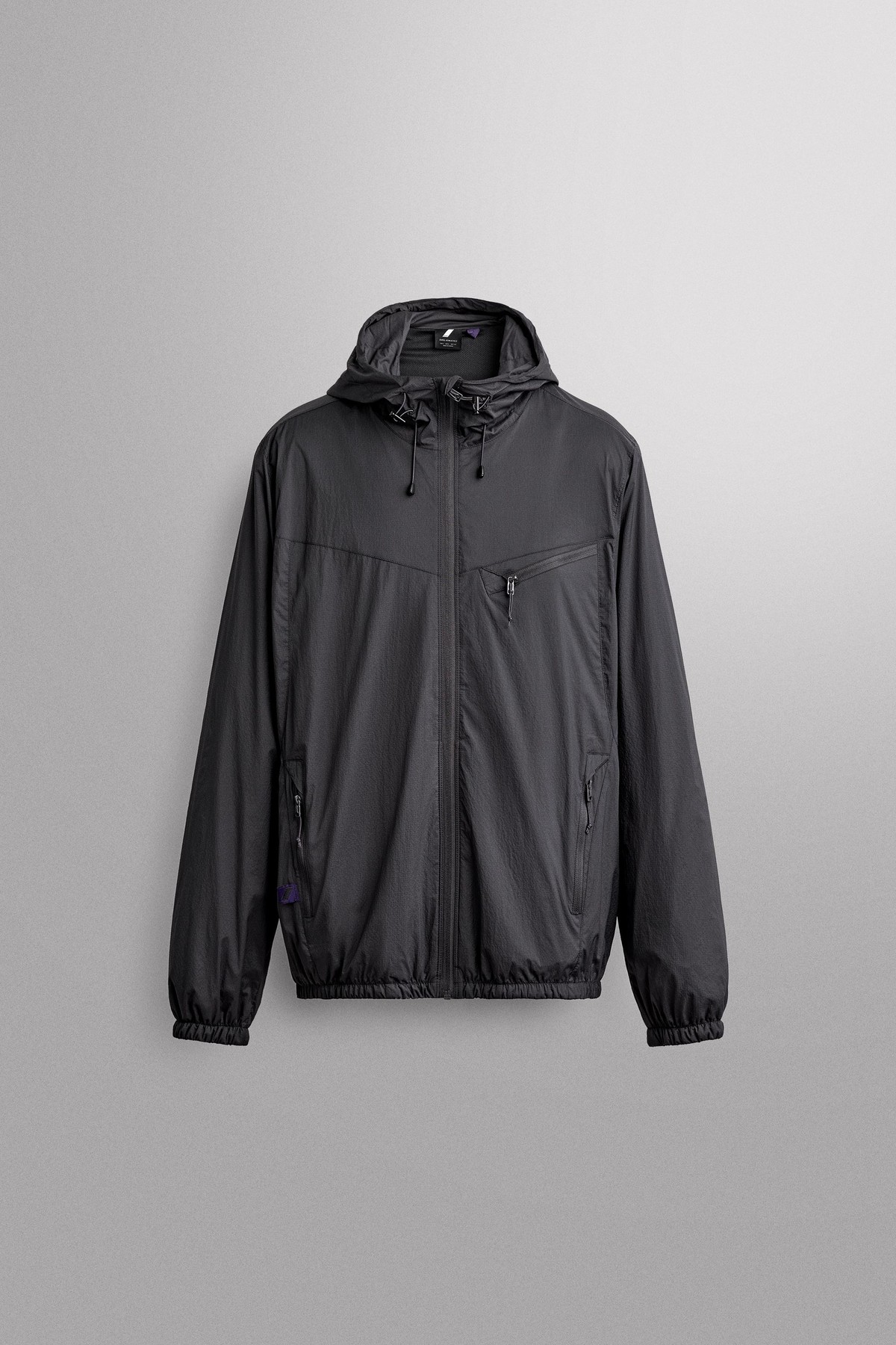 자라 테크니컬 텍스처 후드 자켓 6096/305/485 BLUE / GREY