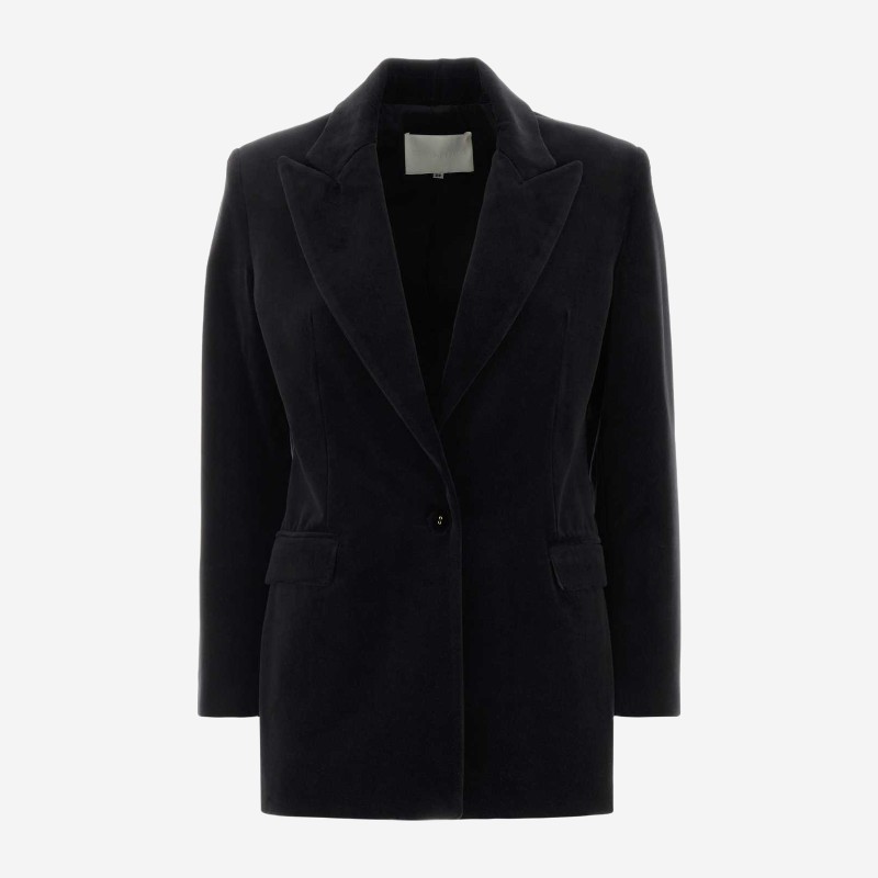 코스타렐로스 벨벳 피크 라펠 블레이저 FW2648 BLACK
