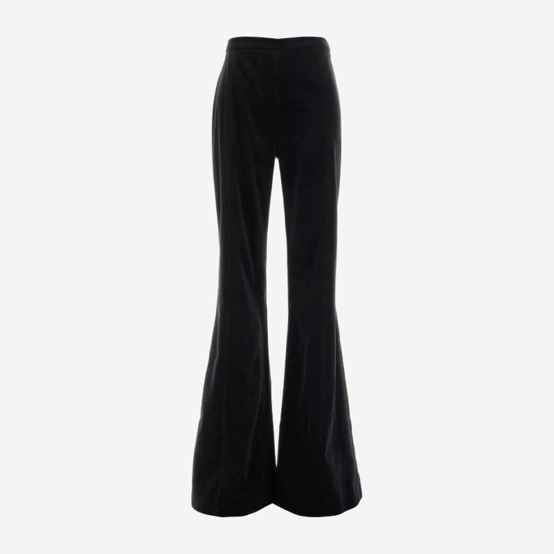 코스타렐로스 하이 라이즈 벨벳 플레어 팬츠 FW2631 BLACK