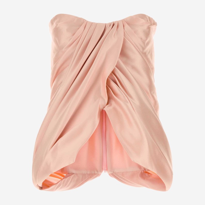 코스타렐로스 드레이프 셔링 슬리브리스 티셔츠 FW2616 SALMON