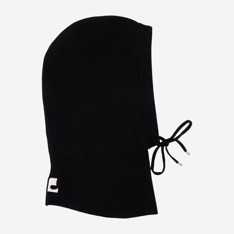 쿠레쥬 메리노 울 발라클라바 비니 426TCP023FI0085 9999 BLACK